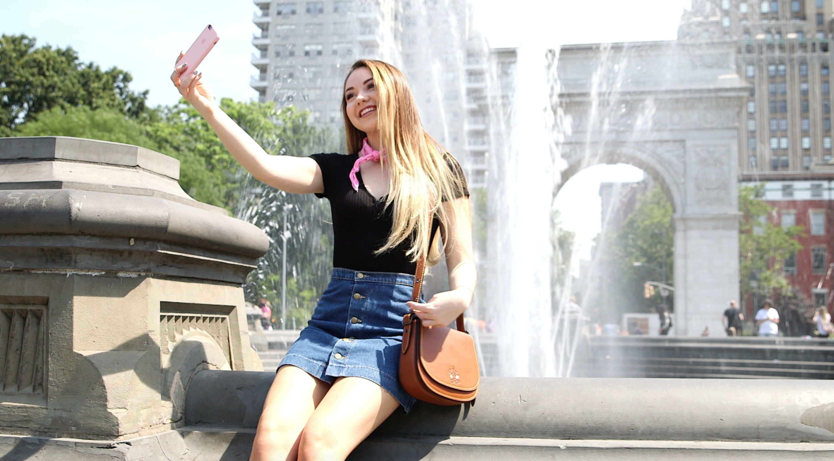 Host Meredith Foster explores New York City for "Destination: Disney Style"