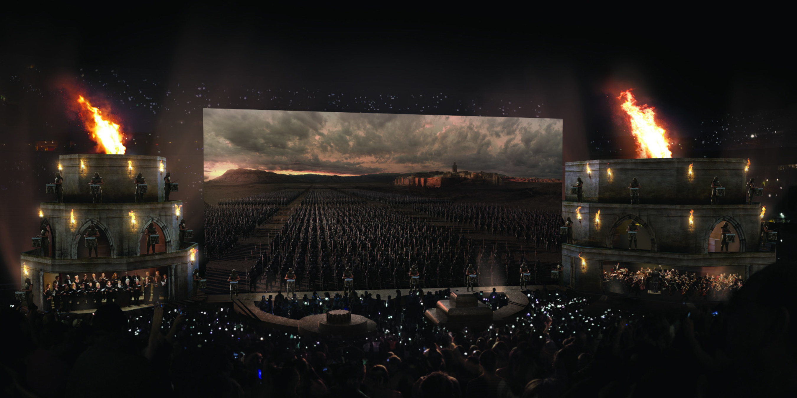 Concept art of Game of Thrones(R) Live Concert Experience only. Download photo here: https://www.dropbox.com/sh/126qt1mfz24q6hc/AAAv7Lj-FftBc7ssssAS8Hyba?dl=0