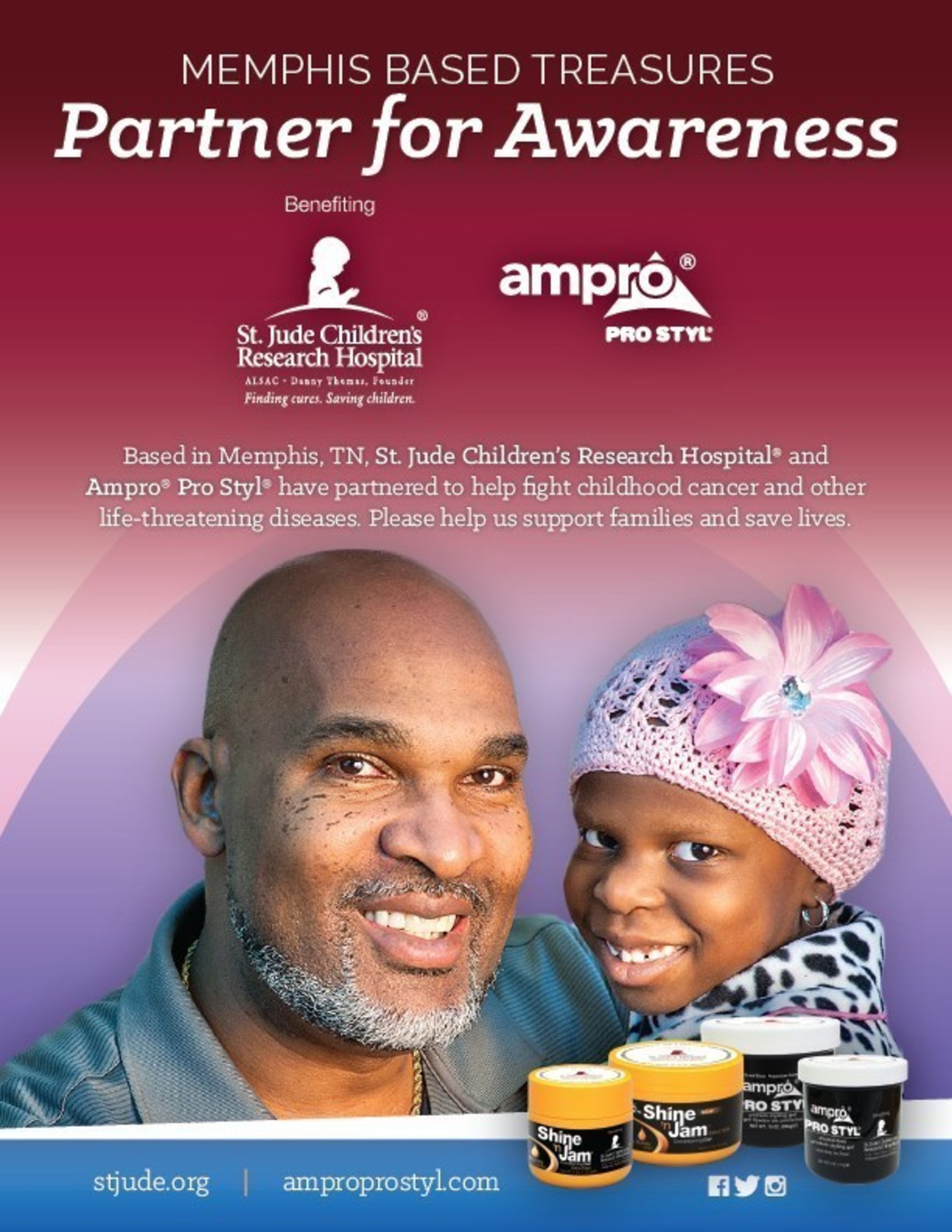 Memphis-Based Treasure Ampro Industries, Inc. and St. Jude Children's Research Hospital(R) Partner for Historic Awareness Campaign