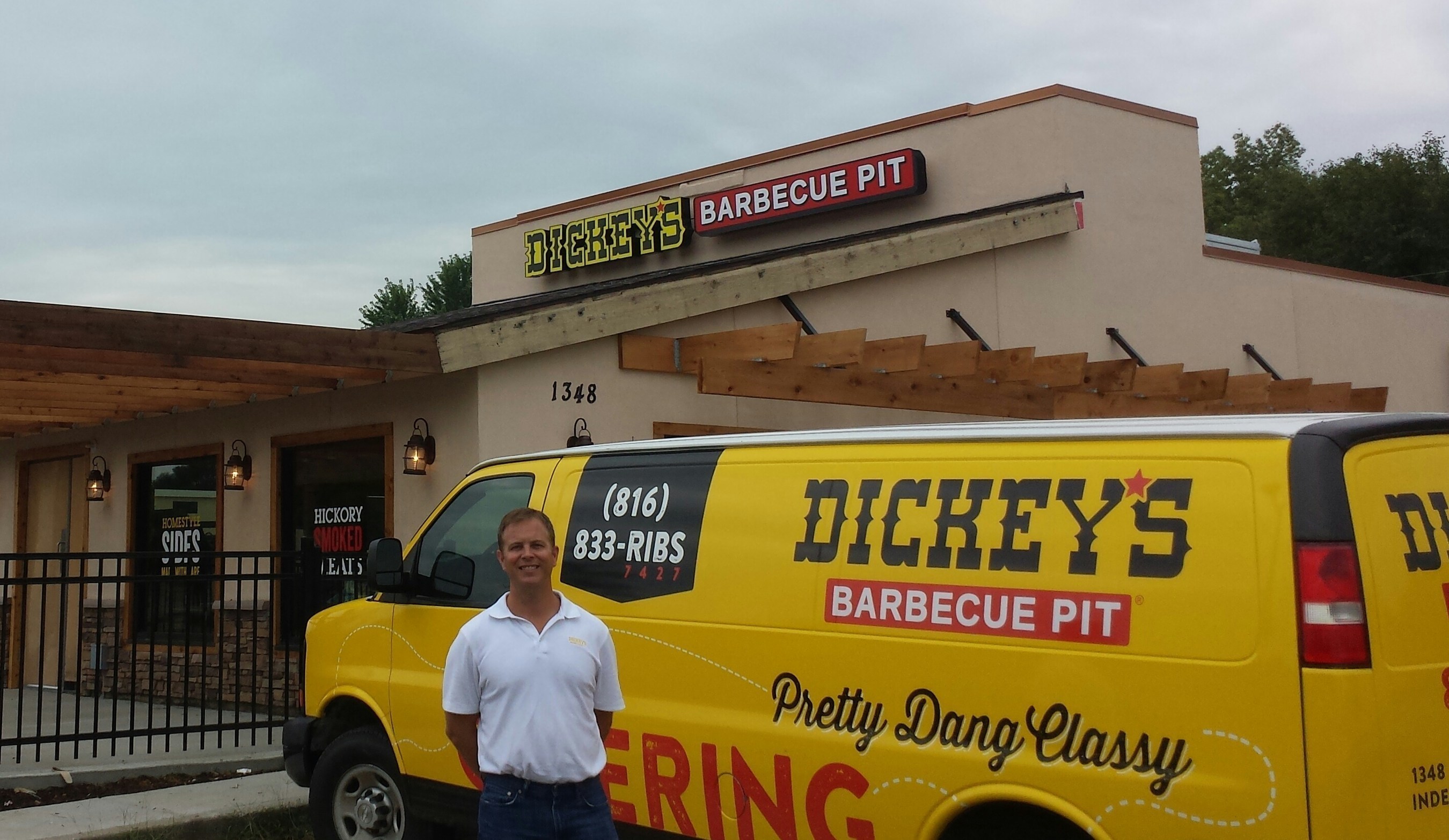 Owner/Operator Ryan Wenrich opens Dickey's Barbecue Pit in Kansas City on Thursday