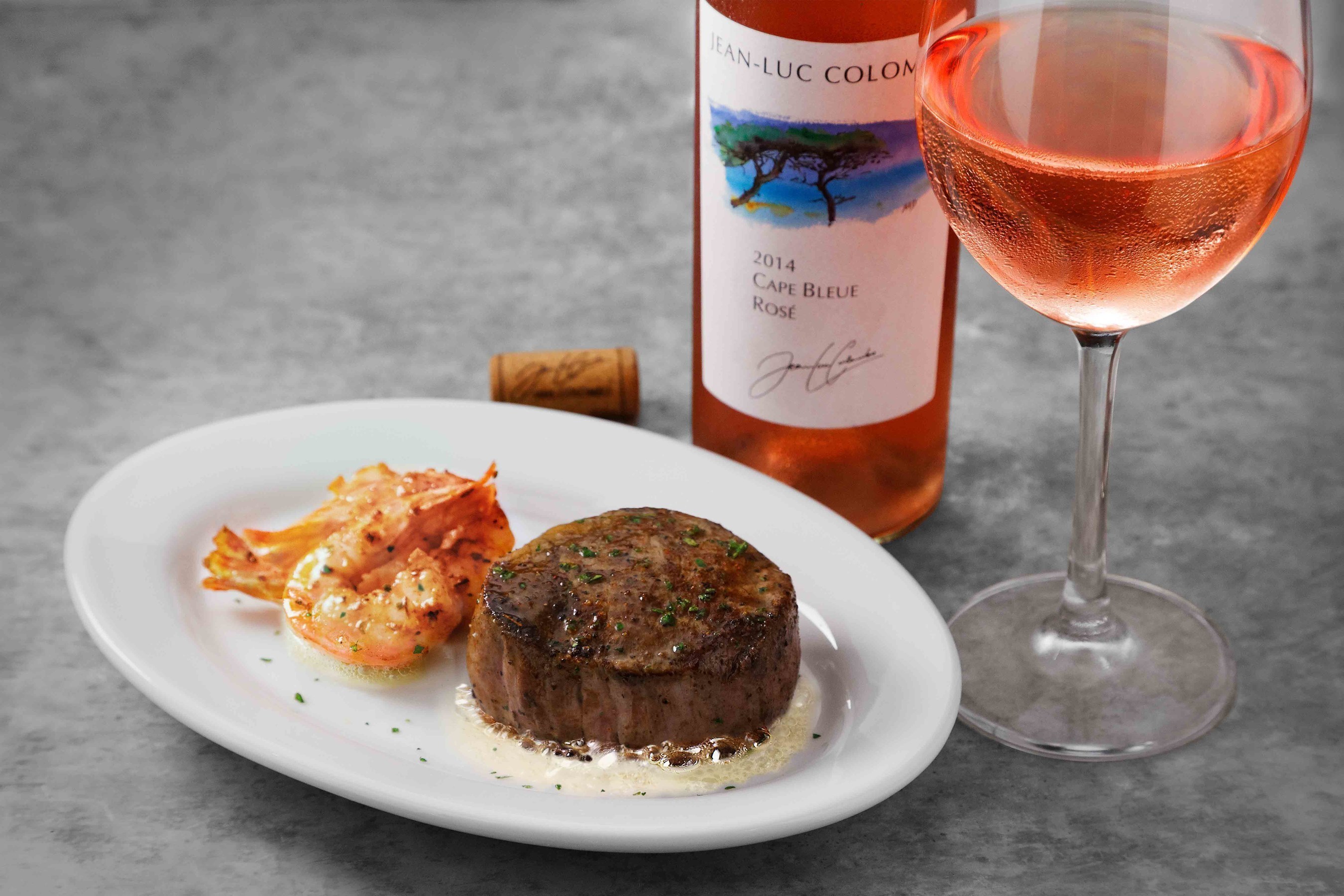 Join Ruth's Chris Steak House in celebrating the Filet Mignon with a special Filet and Rose pairing now through September 5. The special promotion includes a 6 oz. filet, served with three succulent shrimp paired with a glass of Rose for $30.