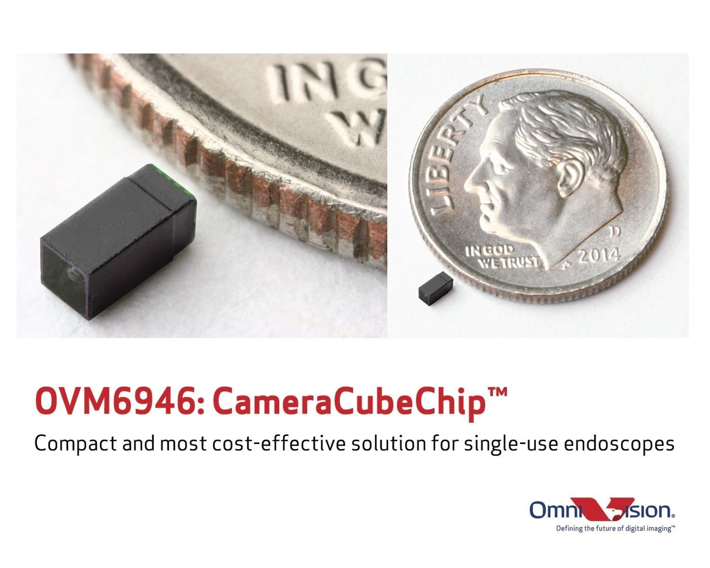 OmniVision's OVM6946: compact and most cost-effective solution for single-use endoscopes.