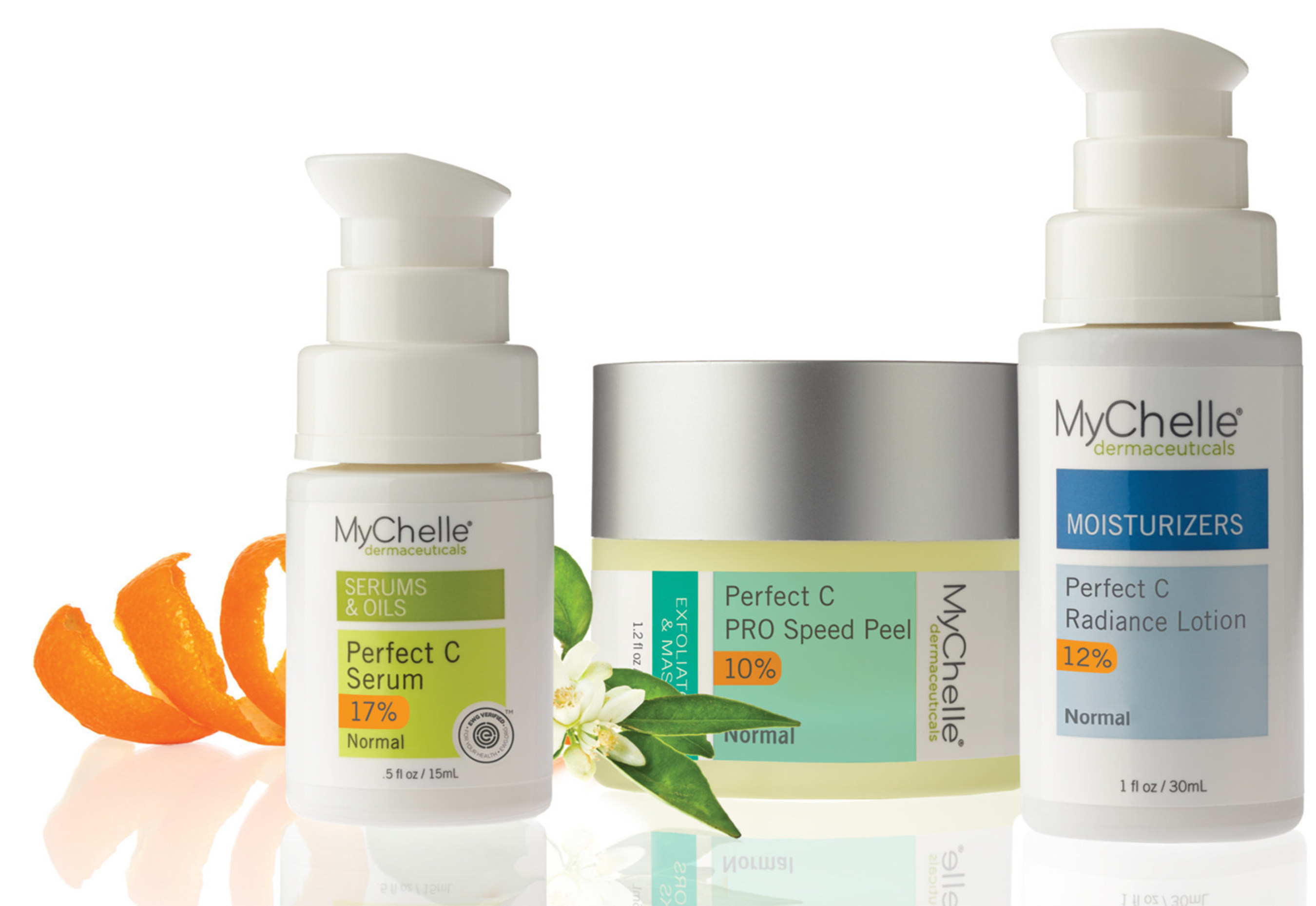 This week, national beauty brand MyChelle announces two advanced additions to its Perfect C(TM) system: Perfect C(TM) PRO Speed Peel and Perfect C(TM) Radiance Lotion. The most effective type of Vitamin C, L-Ascorbic Acid is the only active form available for use in skin care. This multi-tasking and transformative ingredient is also the only antioxidant able to enhance skin's natural renewal process; protect against environmental damage; and help reduce the appearance of dark spots and post-blemish discoloration. Learn more at www.mychelle.com