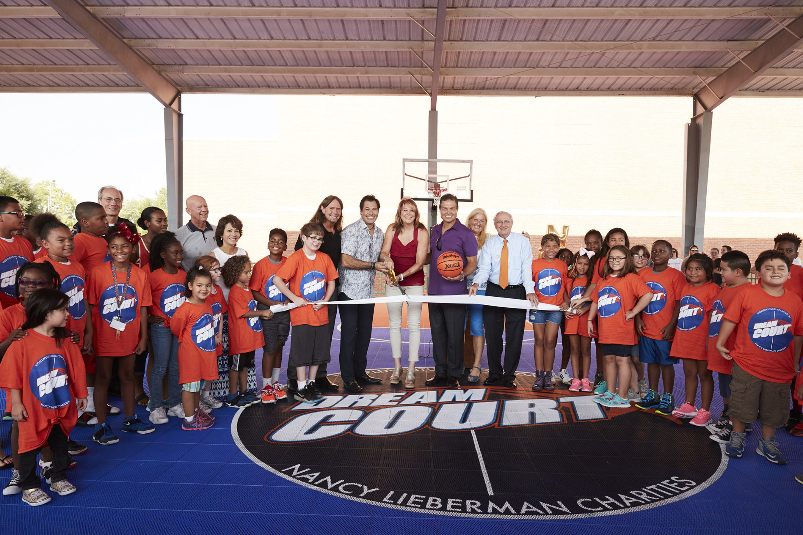 WorldVentures gifts new DreamCourt to Boys & Girls Clubs Collin County Plano Branch; in partnership with Nancy Lieberman Charities, WorldVentures Foundation and NexCourt Sport Court. Approximately 300 kids visit this combination community center and Boys & Girls Club each day.