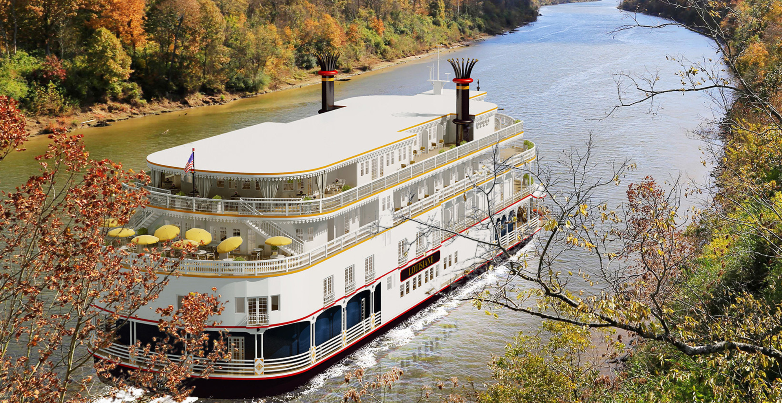 Louisiane, an intimate riverboat for just 150 guests, begins her inaugural year on September 30, 2016, with first embarkation October 1; 2017 cruise tours start March 4, 2017