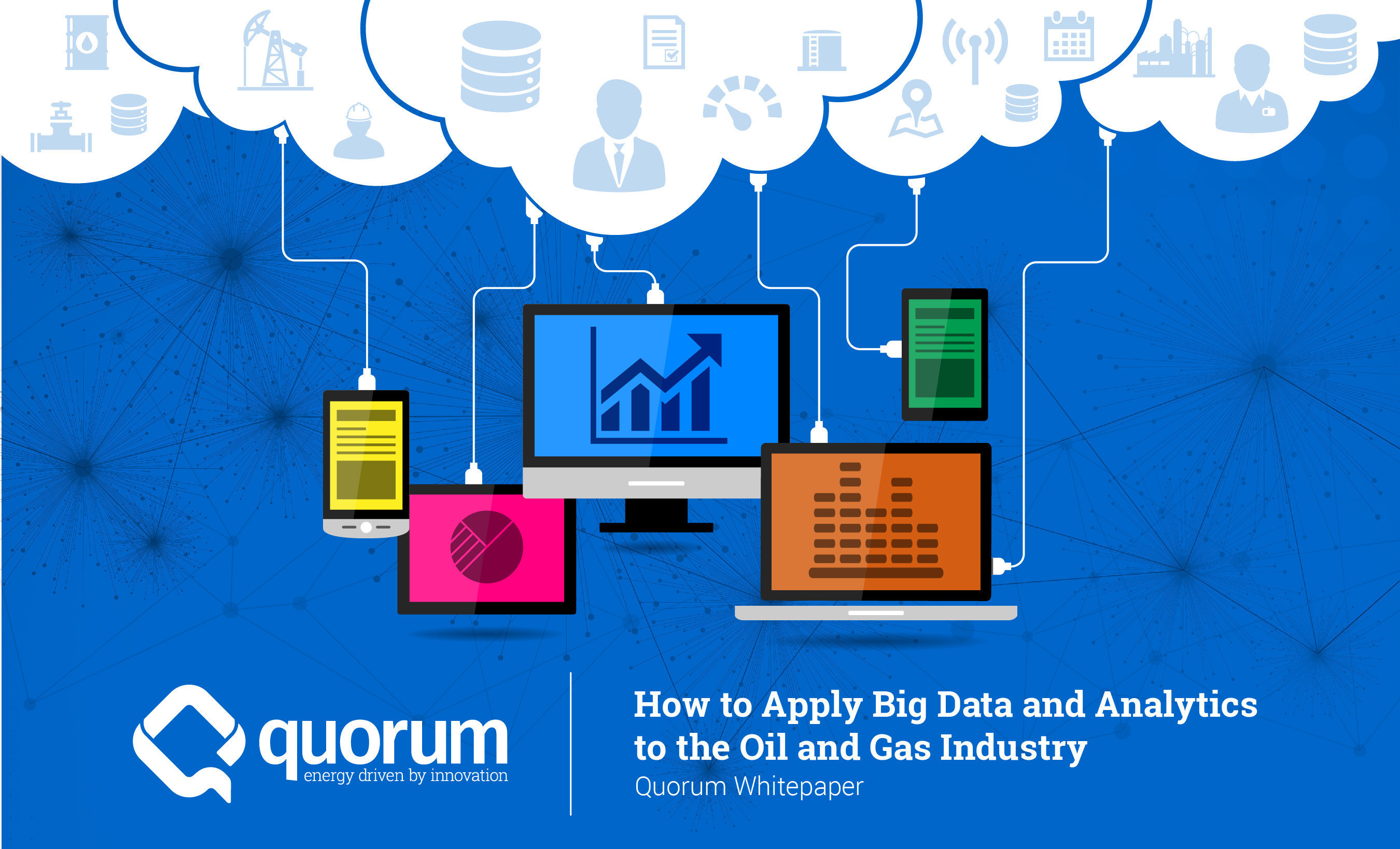 Oil and gas companies can achieve connected energy intelligence by adopting and applying digital technologies. Data can prevent huge losses in production by removing operational silos, reducing downtime, eliminating errors, and minimizing risk.Read the latest whitepaper from Quorum to learn how to apply big data and advanced analytics across every segment of the oil and gas industry. Get your free copy today by visiting qbsol.com