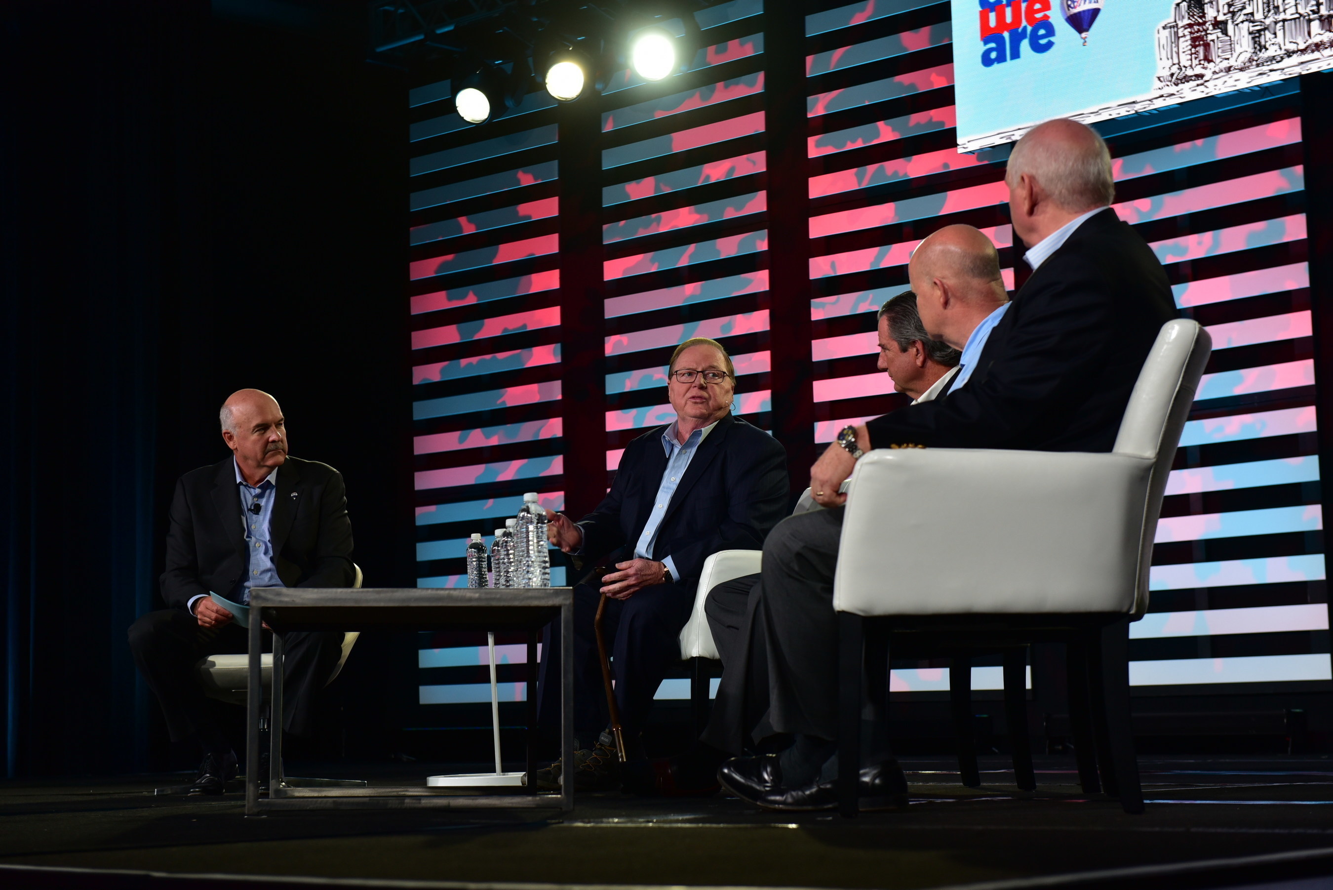 At the annual RE/MAX Broker Owner Conference in Chicago, RE/MAX CEO, Chairman of the Board and Co-Founder Dave Liniger, Real Trends President Steve Murray, Inman News Founder Brad Inman and RISMedia Founder and CEO John Featherston, gathered on the same stage together for the first time.