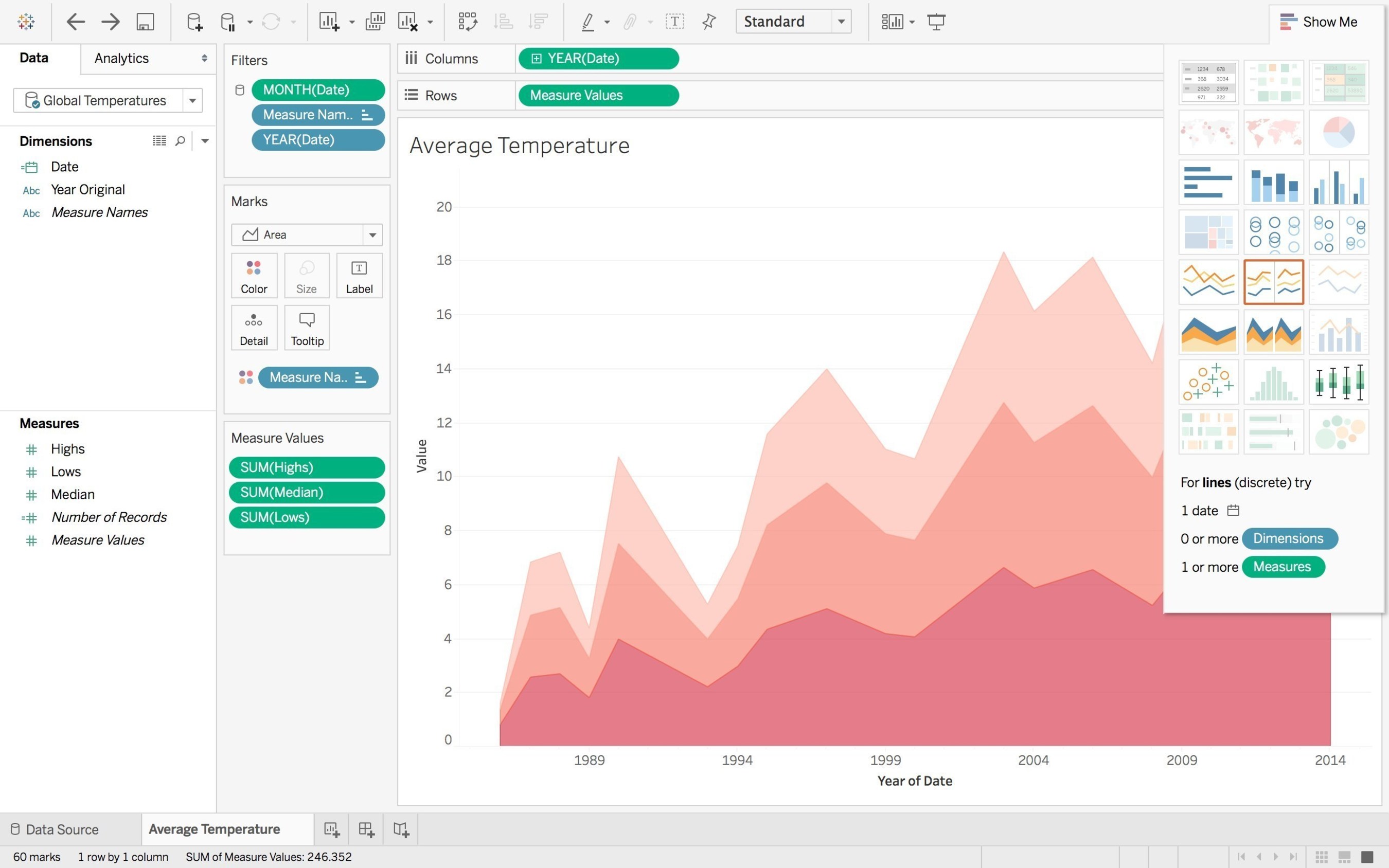 Tableau 10 has a refreshed design, including a new color palette and custom typeface