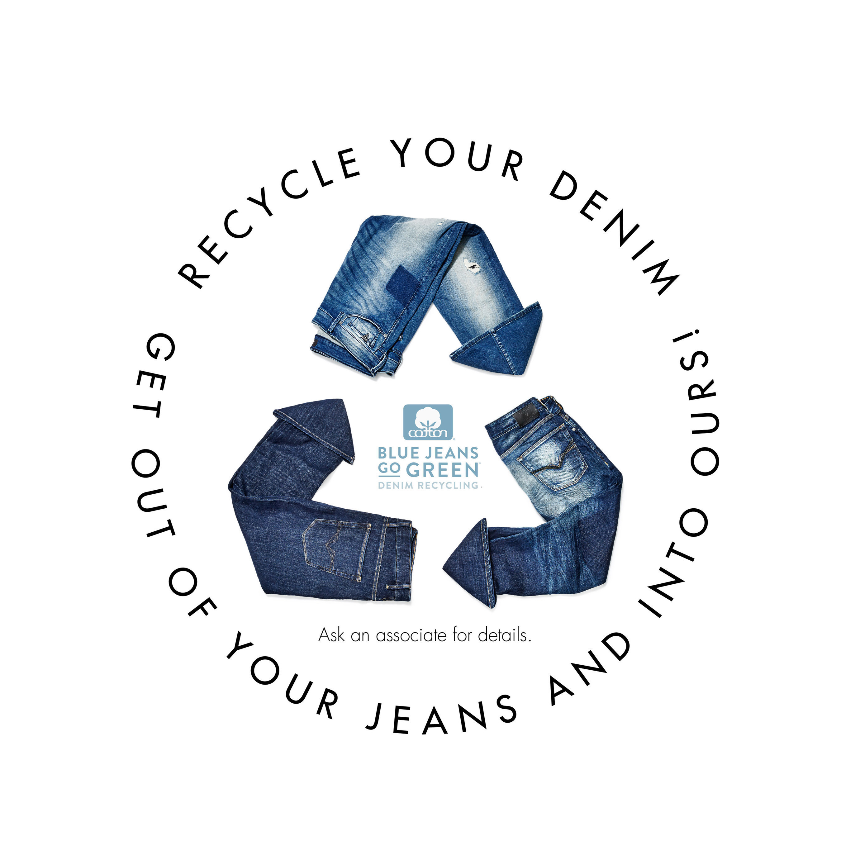 recycle blue jeans