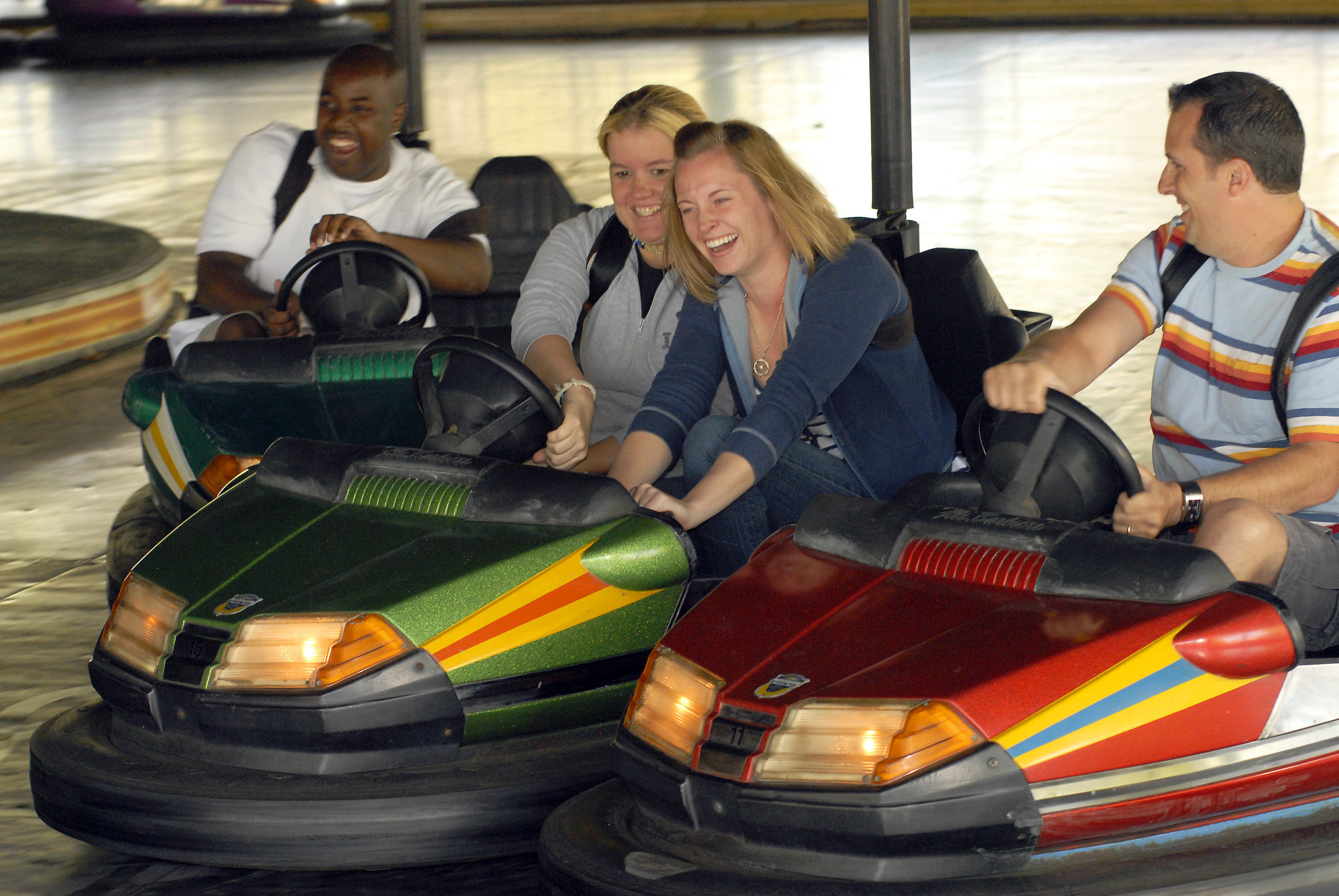 Back by the popular demand of Dorney Park guests...bumper cars!  Just when you think you've got a clear path, BAM!--there's someone you didn't dodge. Get behind the wheel of this midway classic and take a crash course in family fun.