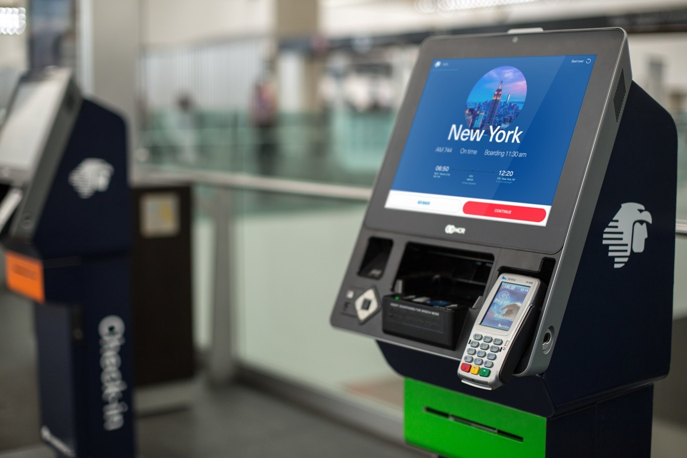 Nuevos kioskos automaticos en aeropuertos de Aeromexico