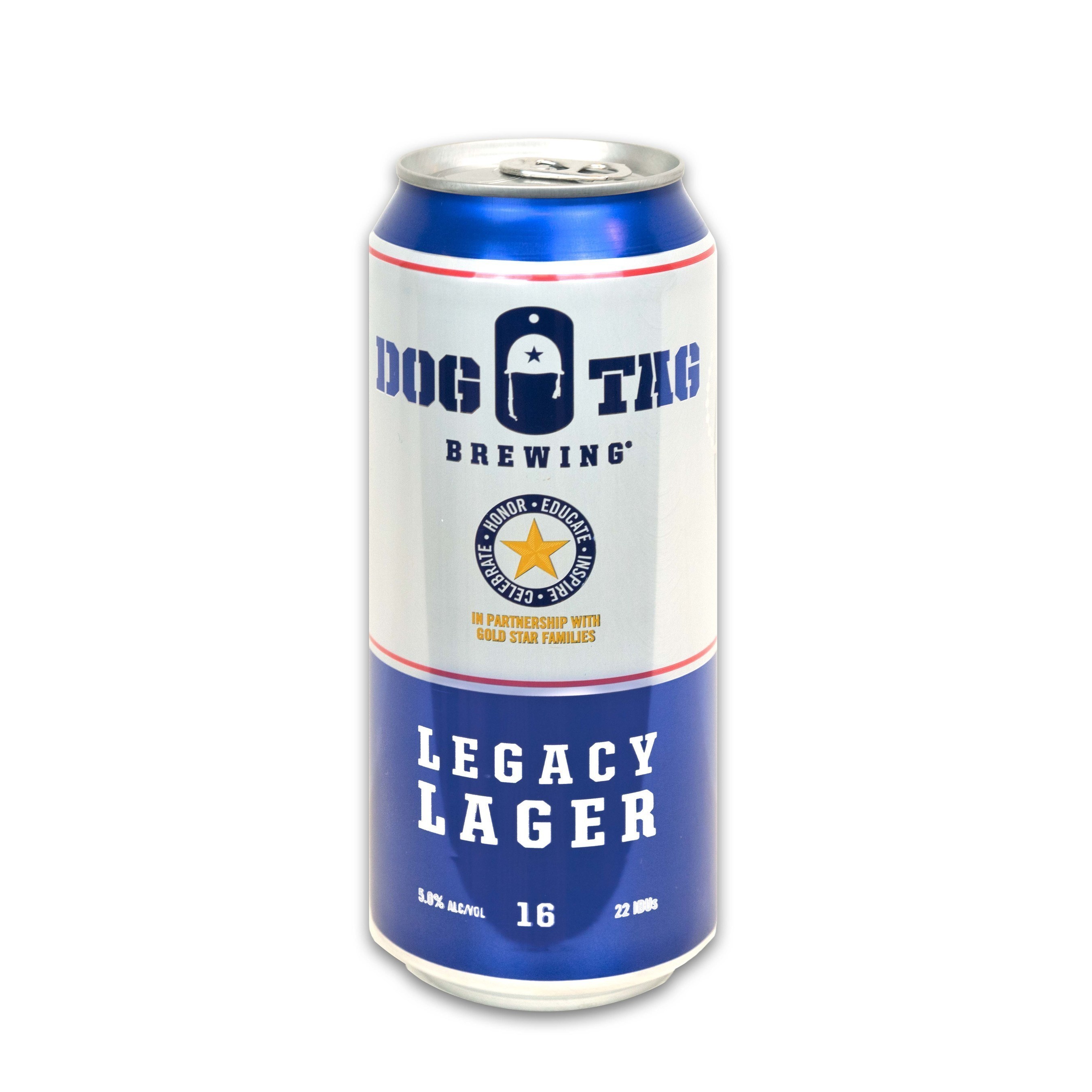 Dog Tag Brewing Legacy Lager Front