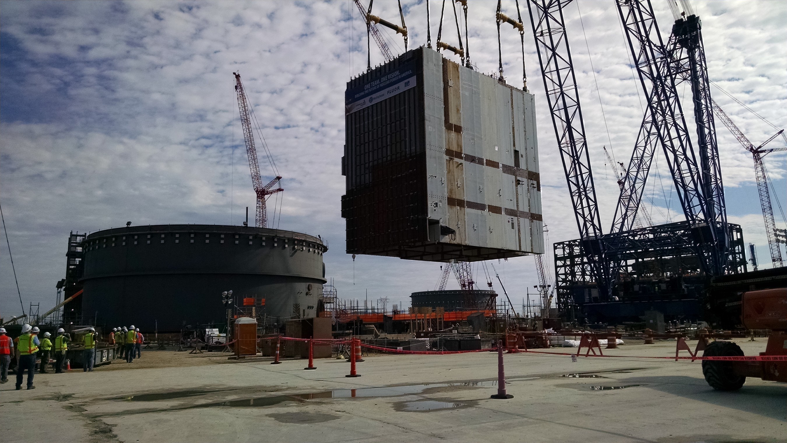 On Saturday, Aug. 20, the project team at the Vogtle nuclear expansion near Waynesboro successfully placed the CA20 module into the Unit 4 nuclear island. With a footprint of approximately 67 feet long by 47 feet wide, the critical module will house various plant components, including the used fuel storage area.