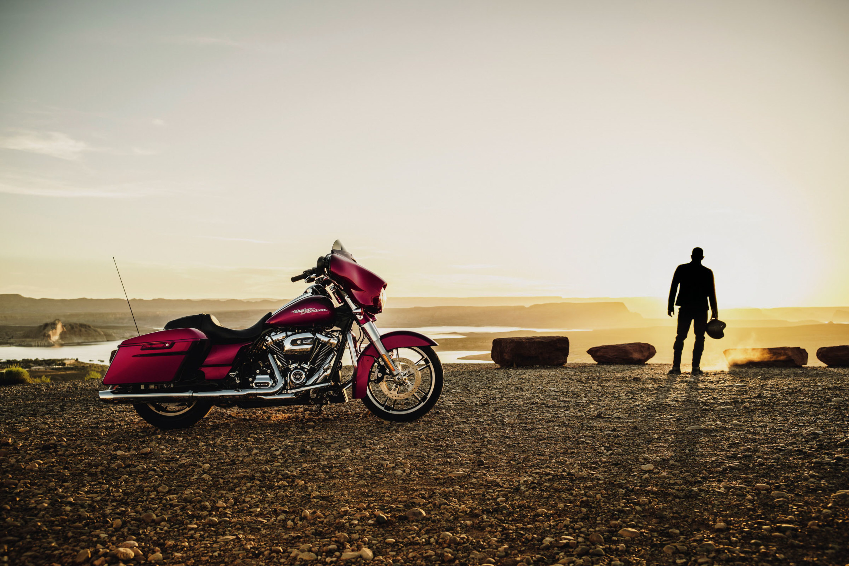 Equipped with the new Milwaukee-Eight engine and new front and rear suspension, Harley-Davidson's 2017 Touring motorcycles like this Street Glide Special model are the company's most powerful, most responsive and most comfortable Touring motorcycles ever.