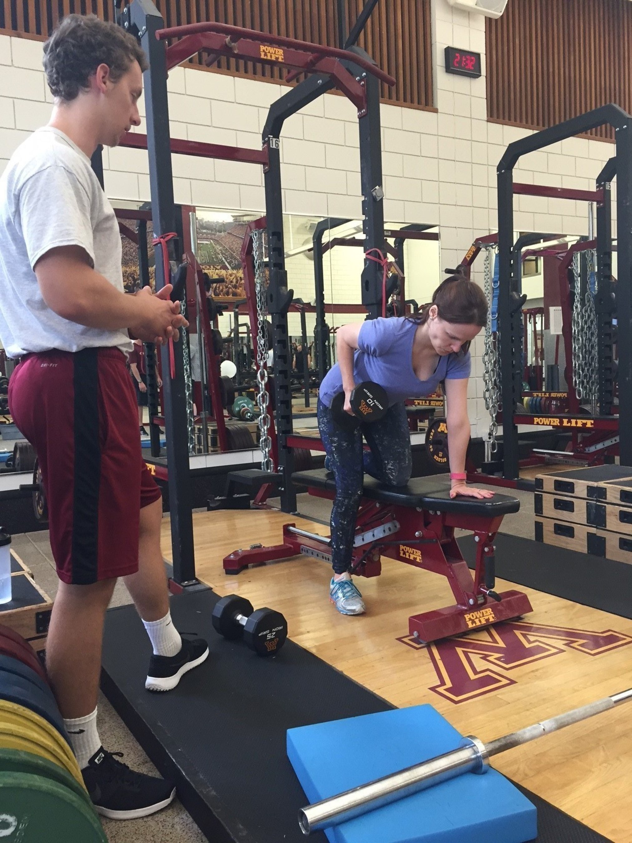 In addition to weight training, Wounded Warrior Project Alumni also received nutritional coaching during an event at the University of Minnesota.