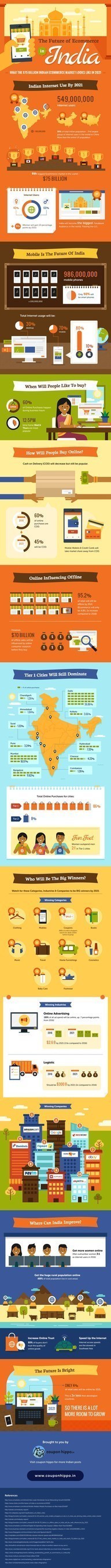 The infographic that was the result of the ecommerce study done by Coupon Hippo.