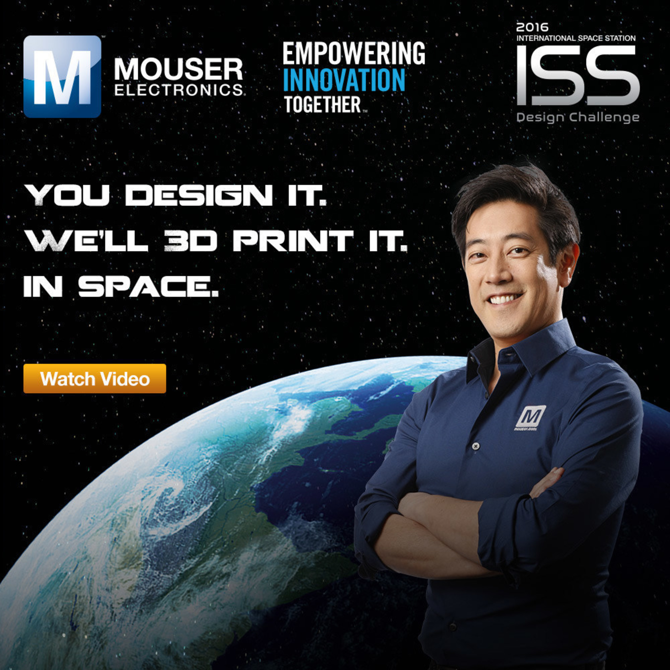 Mouser and Grant are teaming up for the I.S.S. Design Challenge, part of the Empowering Innovation Together(TM) program. This new challenge calls for designs that will help I.S.S. astronauts, with the winning design 3D-printed aboard the I.S.S.