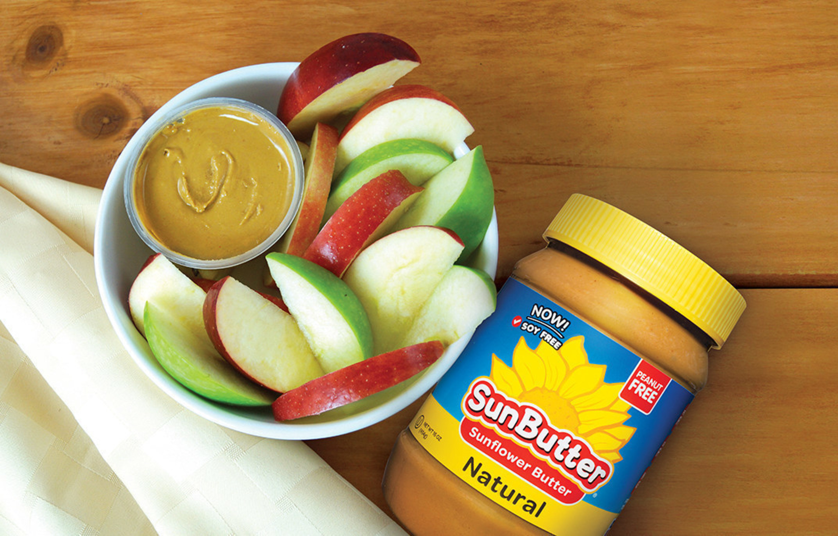 Peanut Free, Allergy Friendly SunButter.  Ideal for school lunch and snacks.