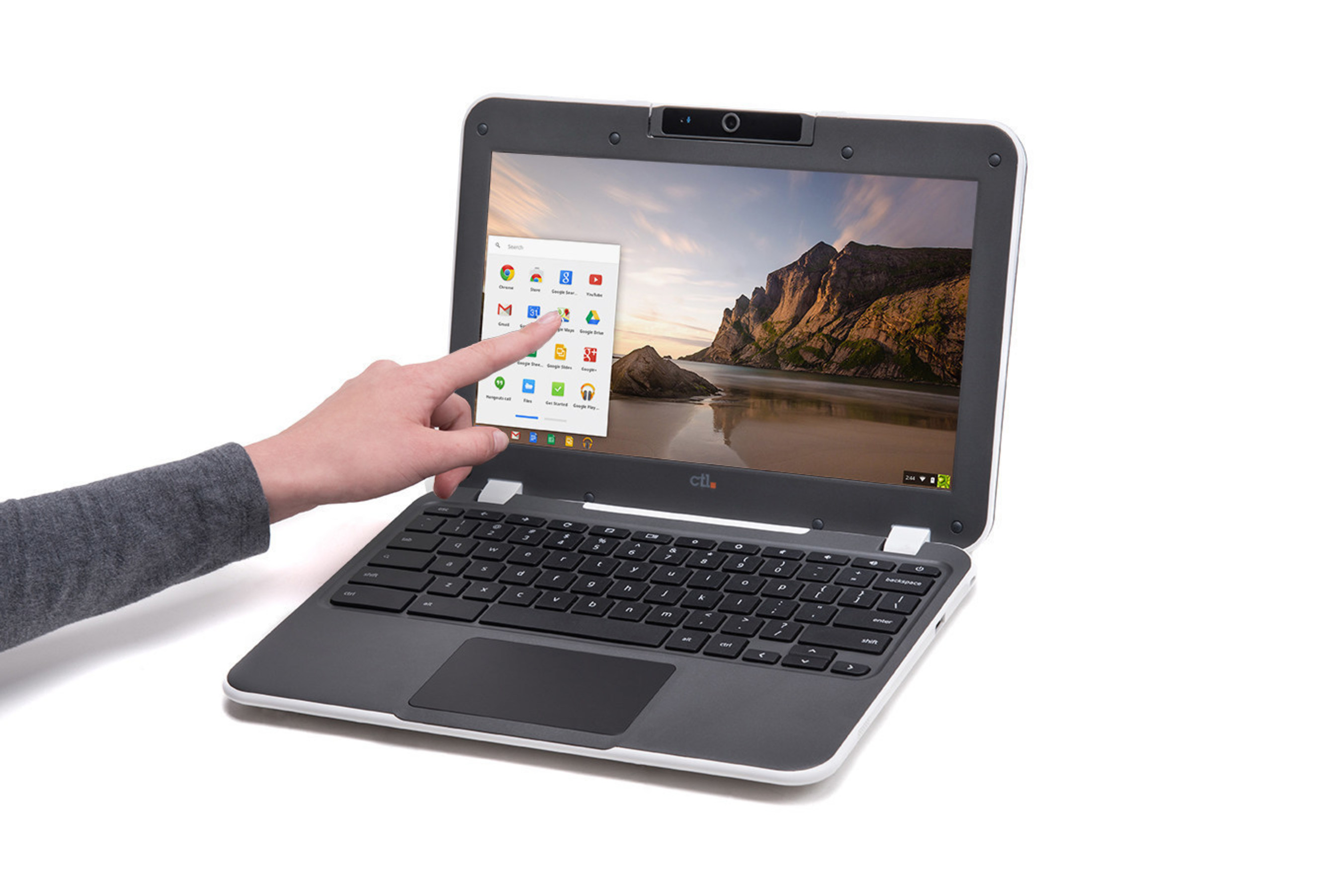 The CTL NL61TX Chromebook has a 10 point capacitive touchscreen and up-to 14 hour battery life.