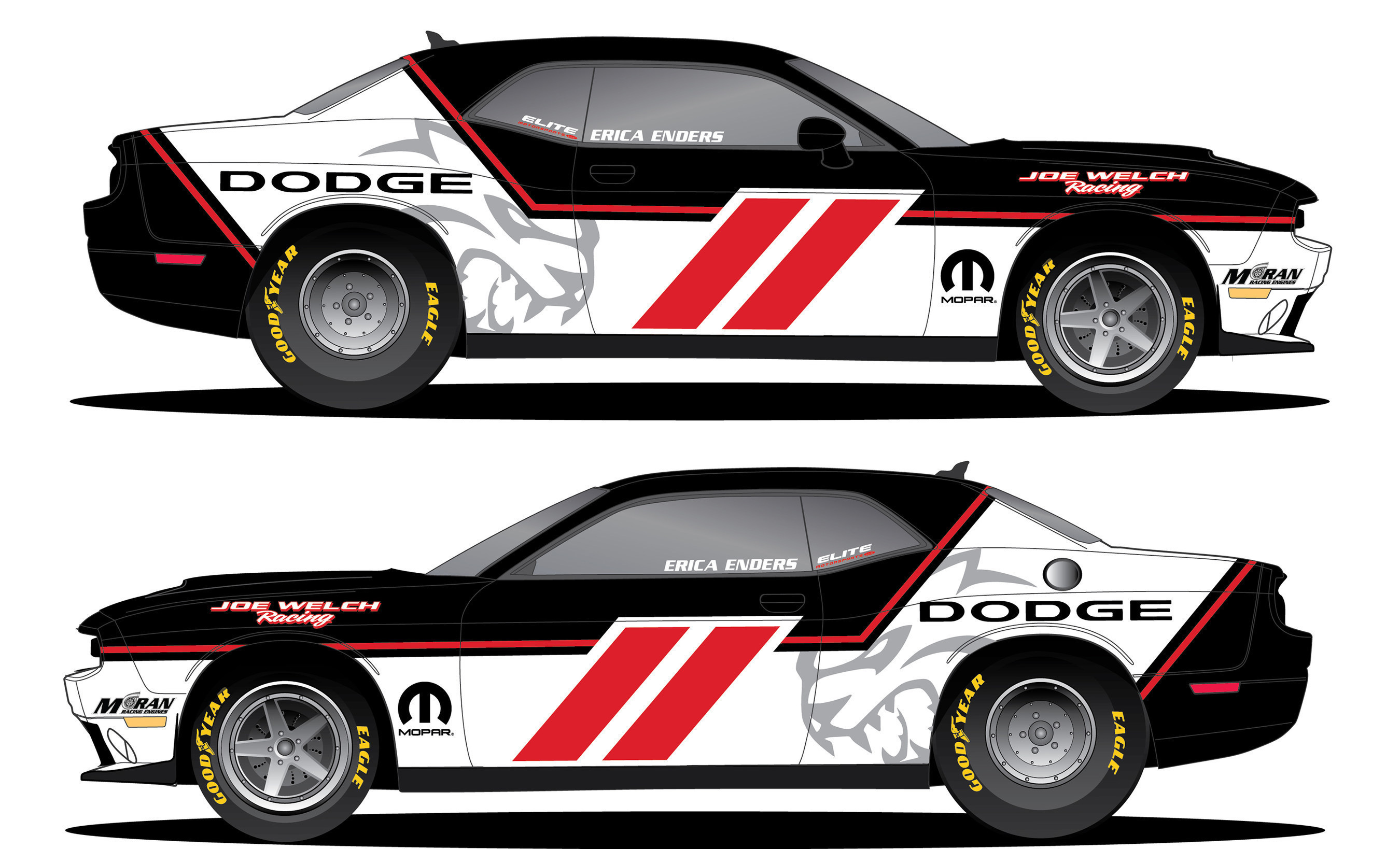 Two-time NHRA Pro Stock champ Erica Enders will perform double duty at the NHRA U.S. Nationals. In addition to driving her Mopar Performance Dodge Dart Pro Stock machine, Enders will also race a Mopar Dodge Challenger Drag Pak in the Factory Stock Showdown at Indy.