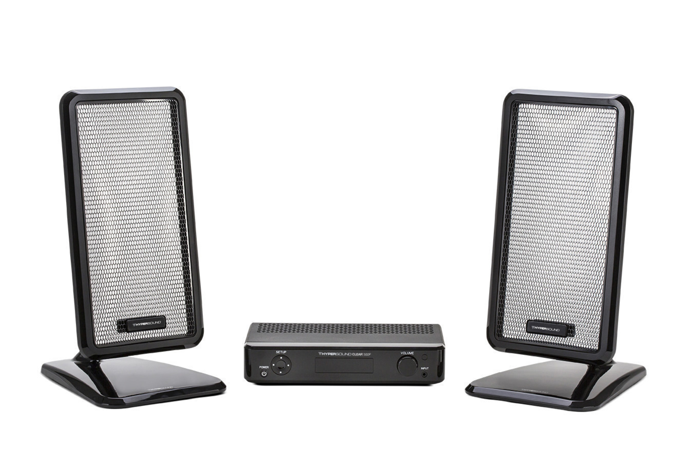 Turtle Beach's revolutionary HyperSound Clear 500P directional audio system for the home.