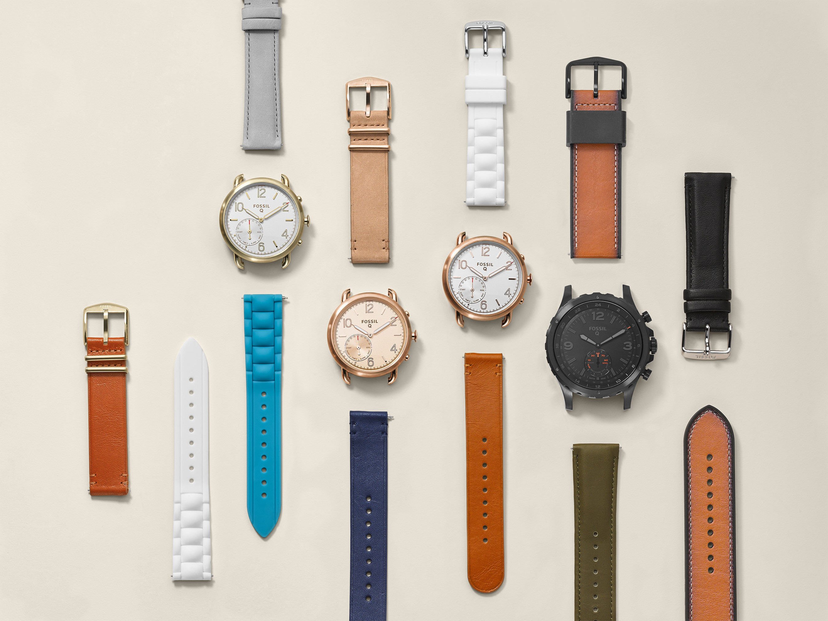 Fossil's new hybrid smartwatches: Q Nate and Q Tailor and their limitless strap options
