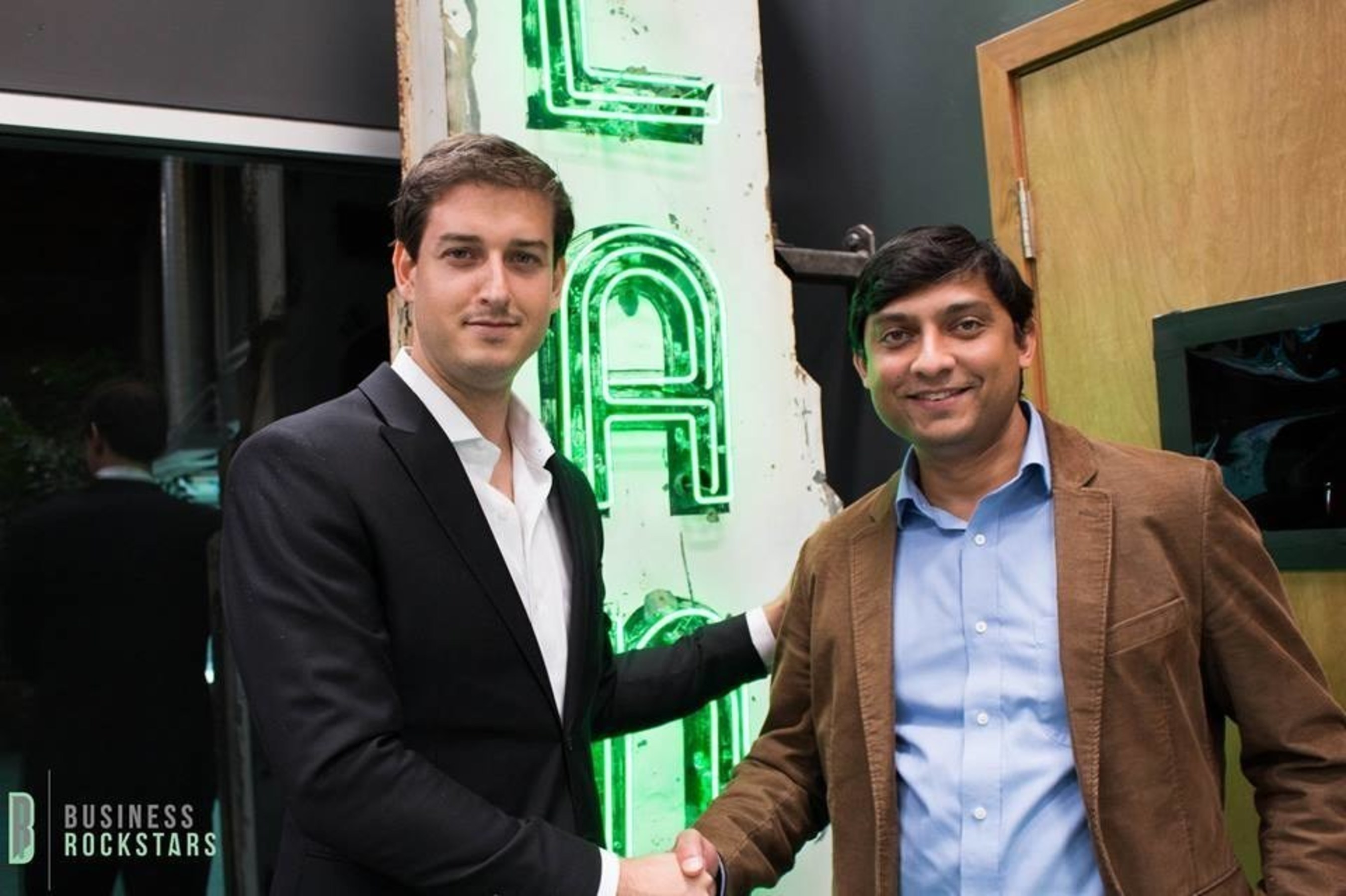 Jordan French, engineer and founding CMO at BeeHex, Inc. 3D printing, with tech celebrity and BeeHex CEO Anjan Contractor