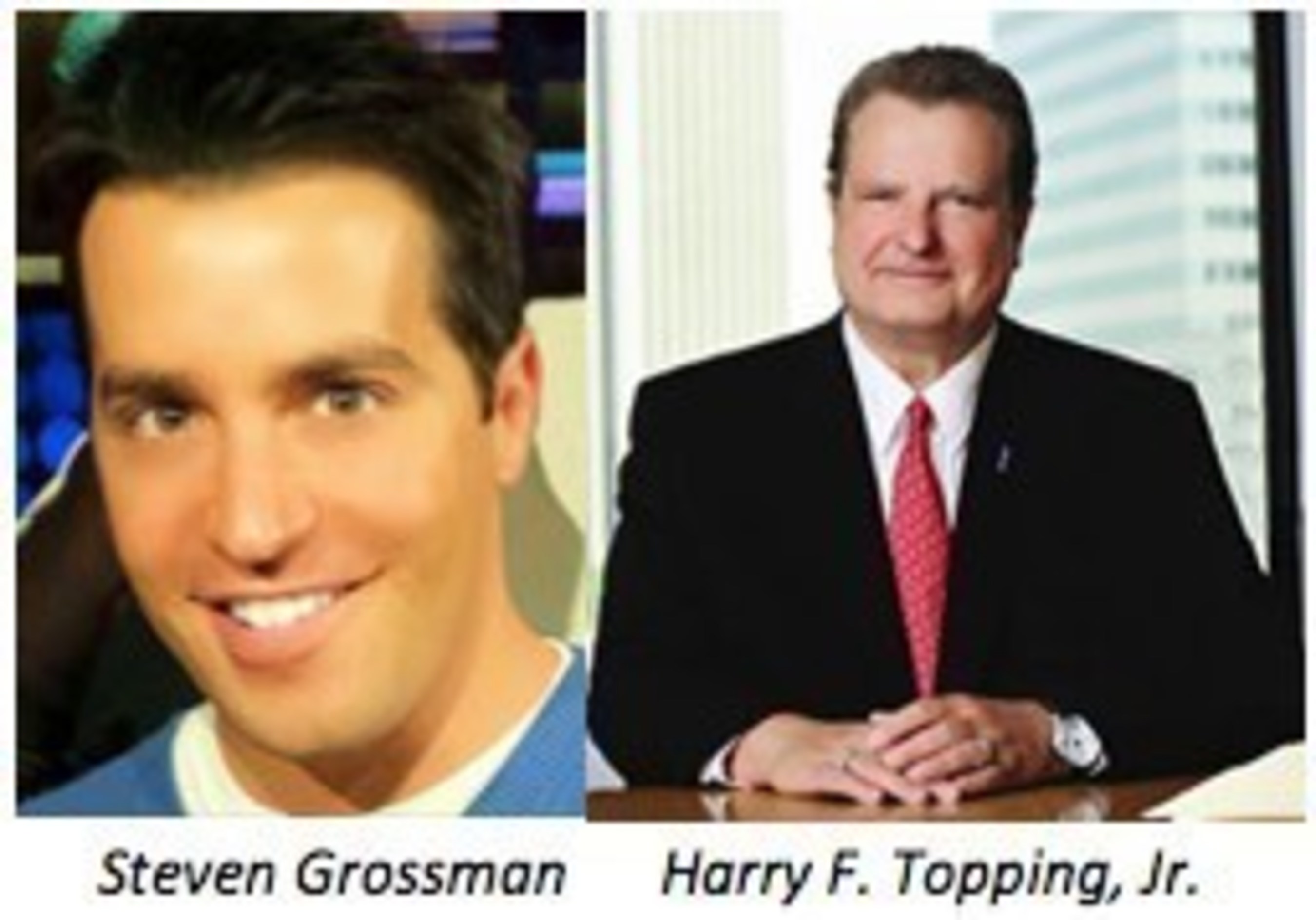 Talent manager Steven Grossman and City National Bank's SVP Harry F. Topping, Jr. will be honored at September 29th fundraiser at Warner Bros. Studios