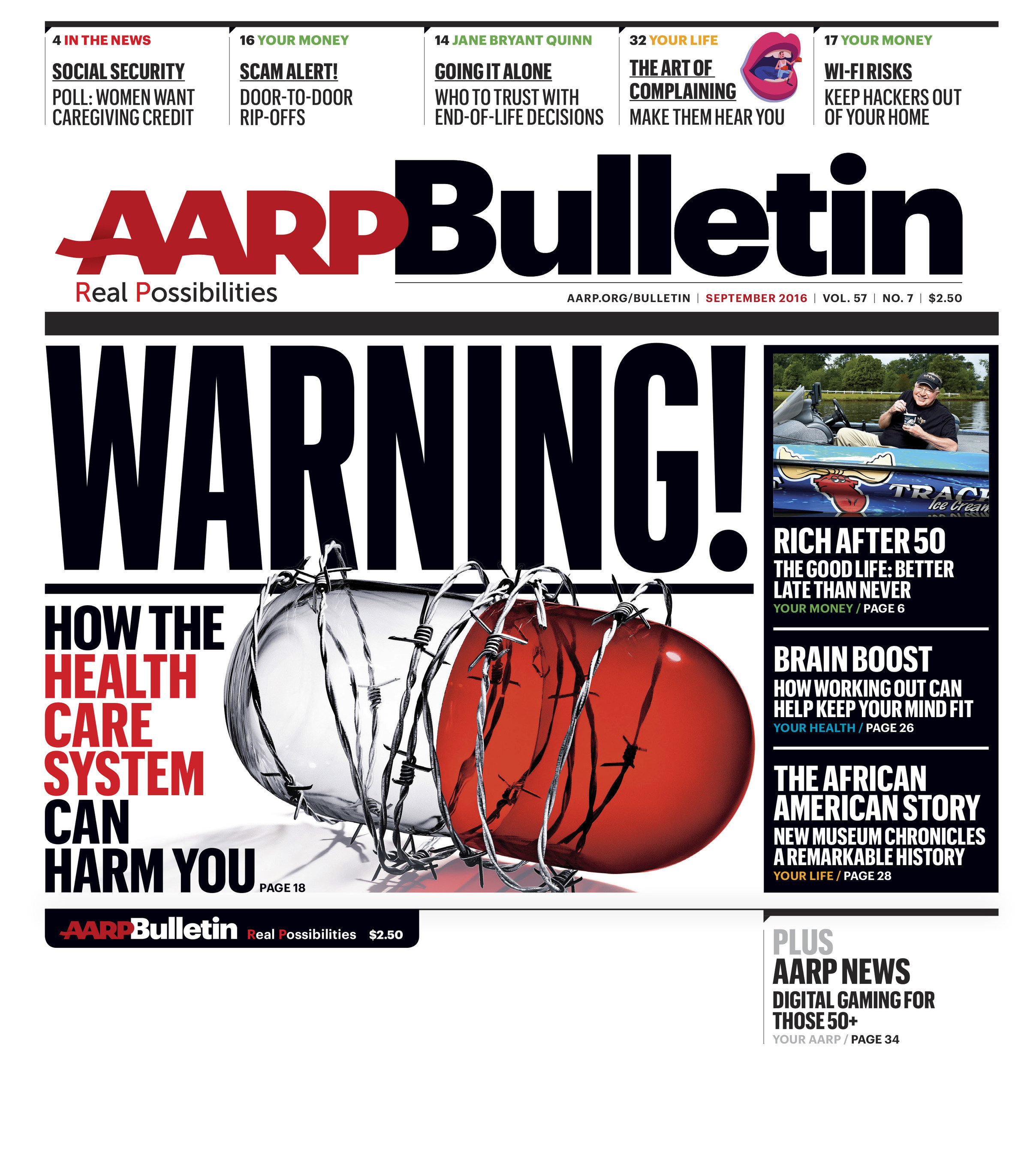 AARP Bulletin Cover - September 2016 Issue