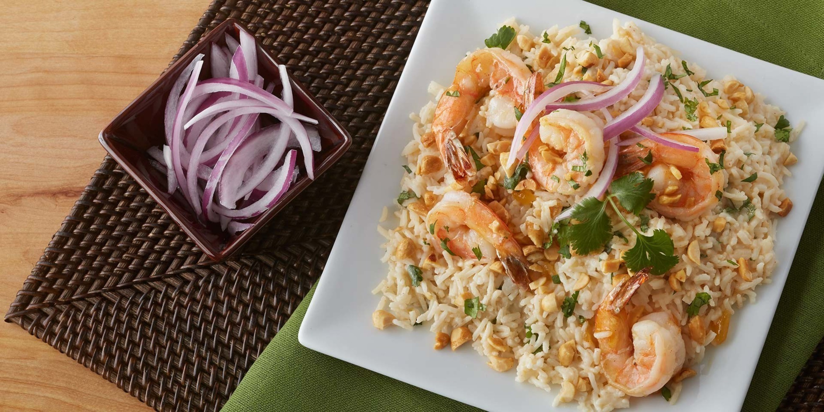 Celebrate National Rice Month with this Shrimp Chutney made with the new Minute Ready to Serve Basmati Rice. With its aromatic fragrance, nutty flavor and 60-second heating time, Minute Ready to Serve Basmati Rice is a great foundation to any Asian, Middle Eastern and traditional dish, making it another must-have pantry staple for those looking for flavor variety.