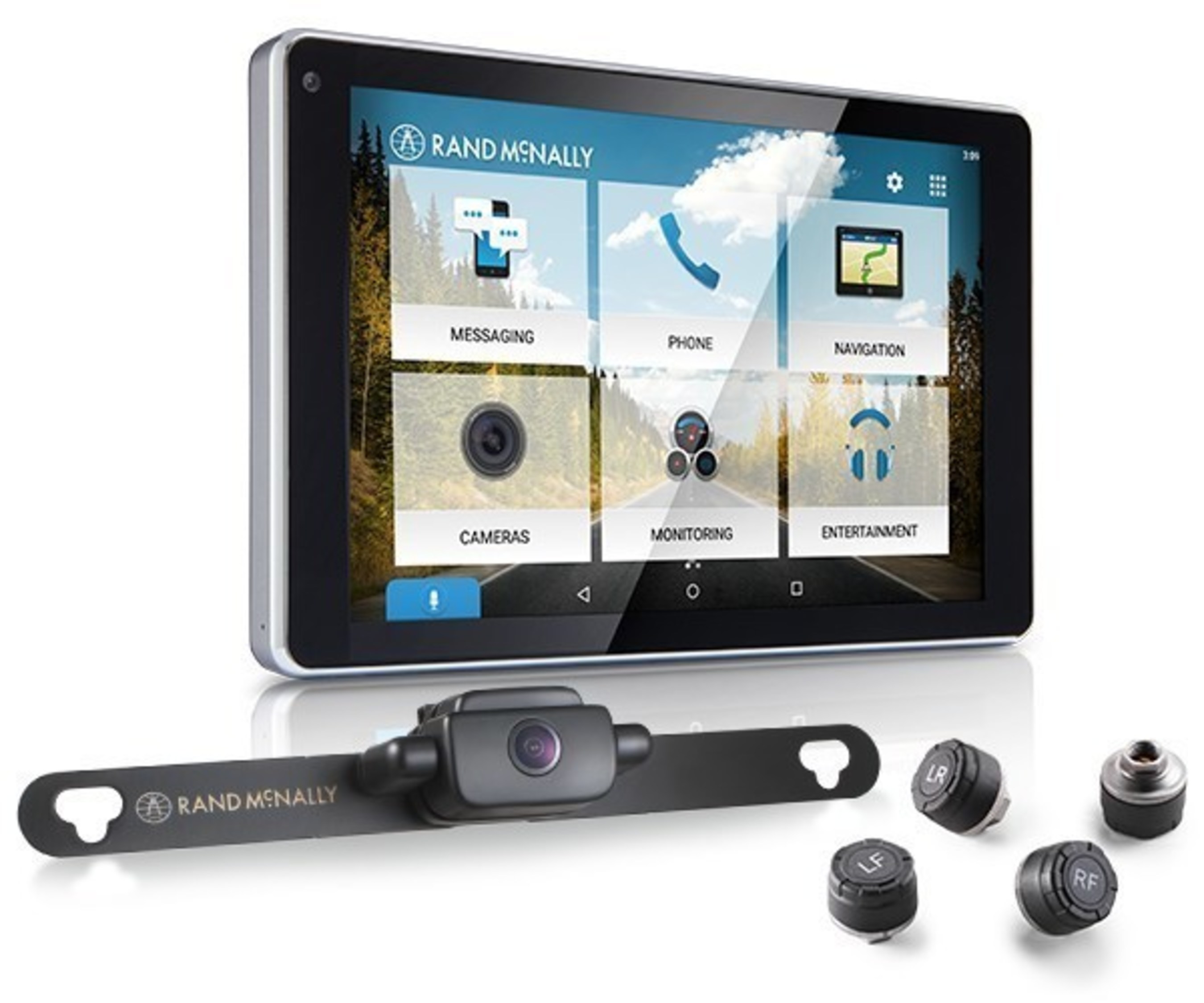 OverDryve is compatible with Rand McNally's wireless backup camera and tire pressure monitoring system.