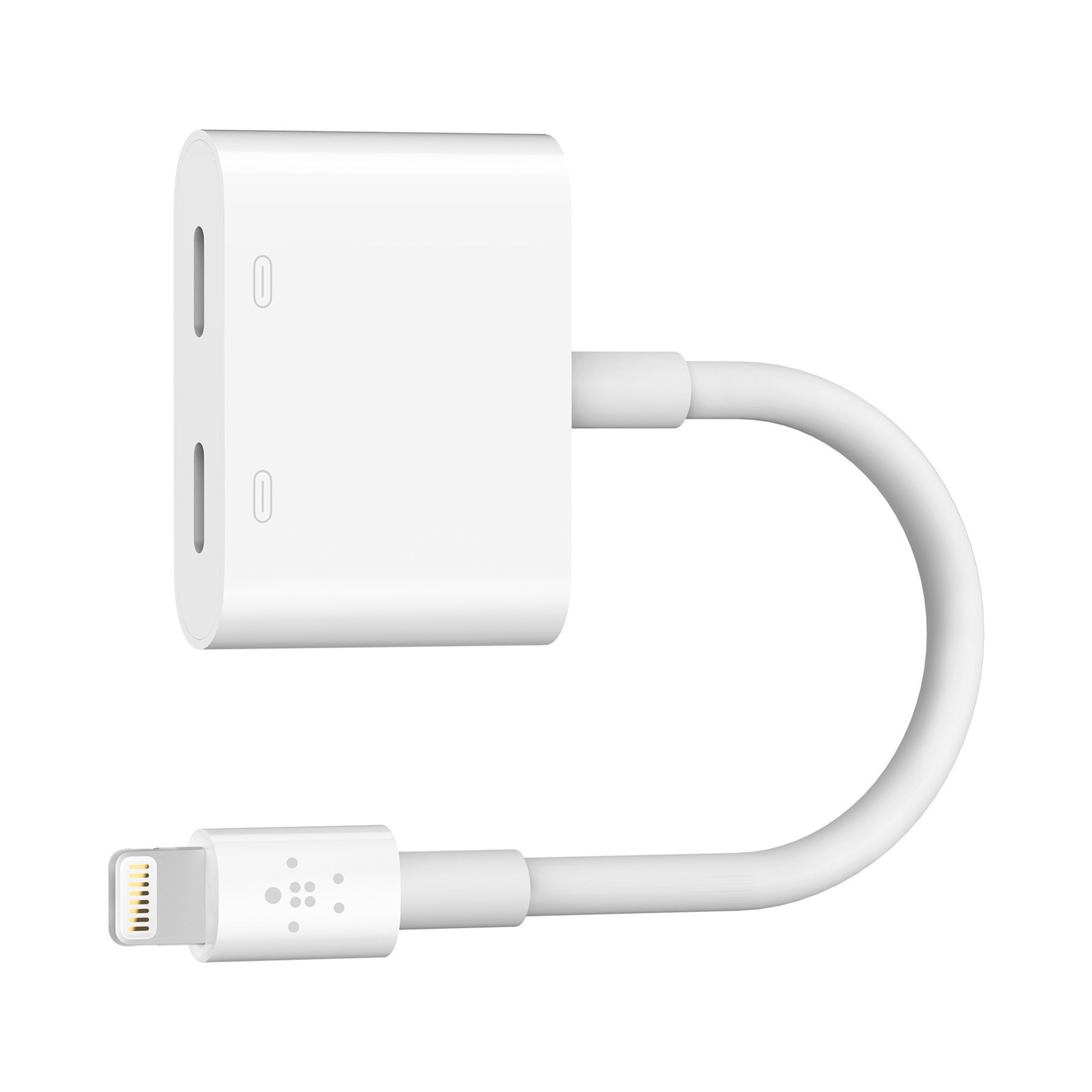 Belkin worked with Apple to develop the Lightning Audio + Charge RockStar(TM) to enable simultaneous charging and listening