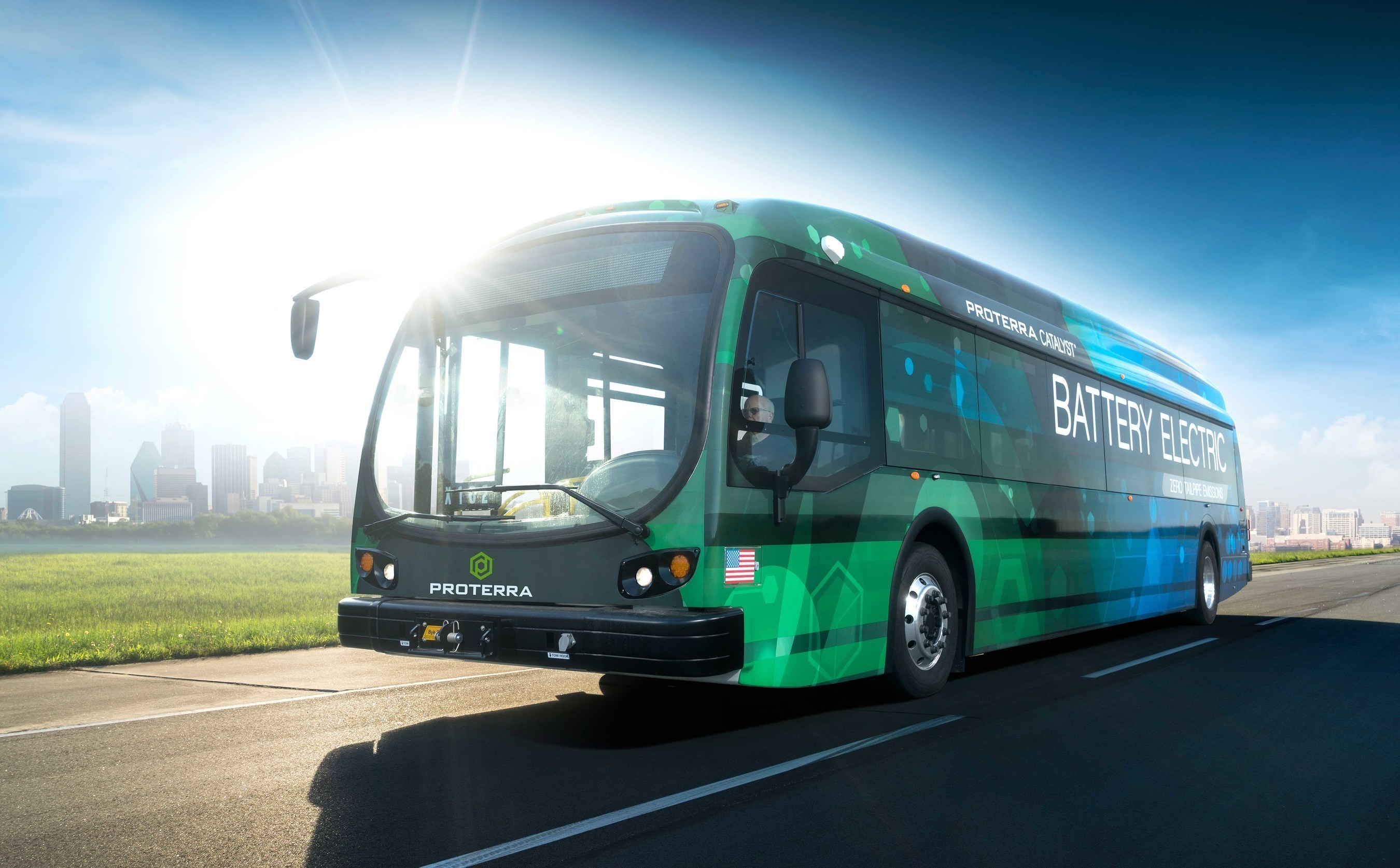 The Proterra Catalyst E2 is capable of serving the full daily mileage needs of nearly every U.S. mass transit route on a single charge and offers the transit industry the first direct replacement for fossil-fueled transit vehicles.