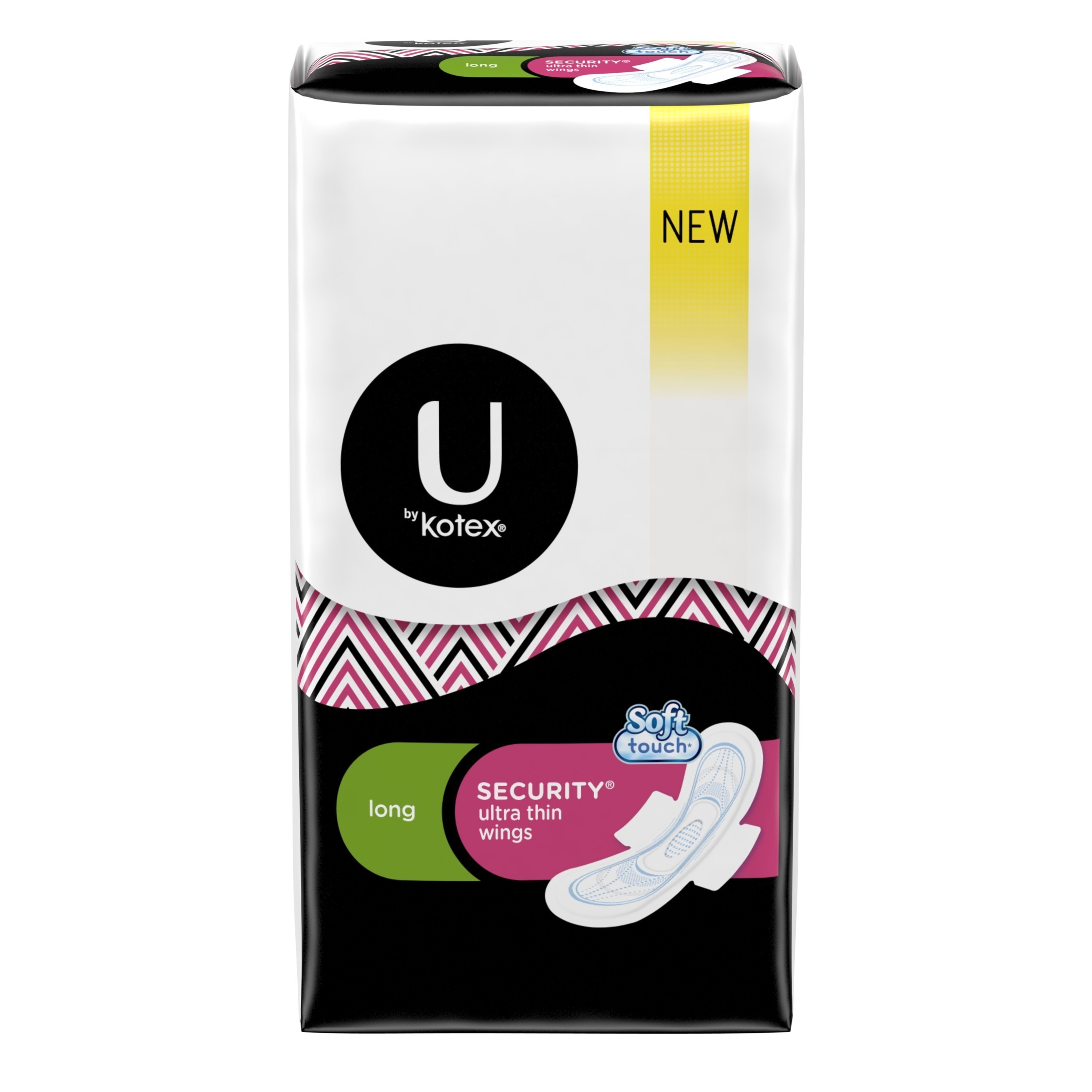 U by Kotex Security Ultra Thin Long Pads With Wings