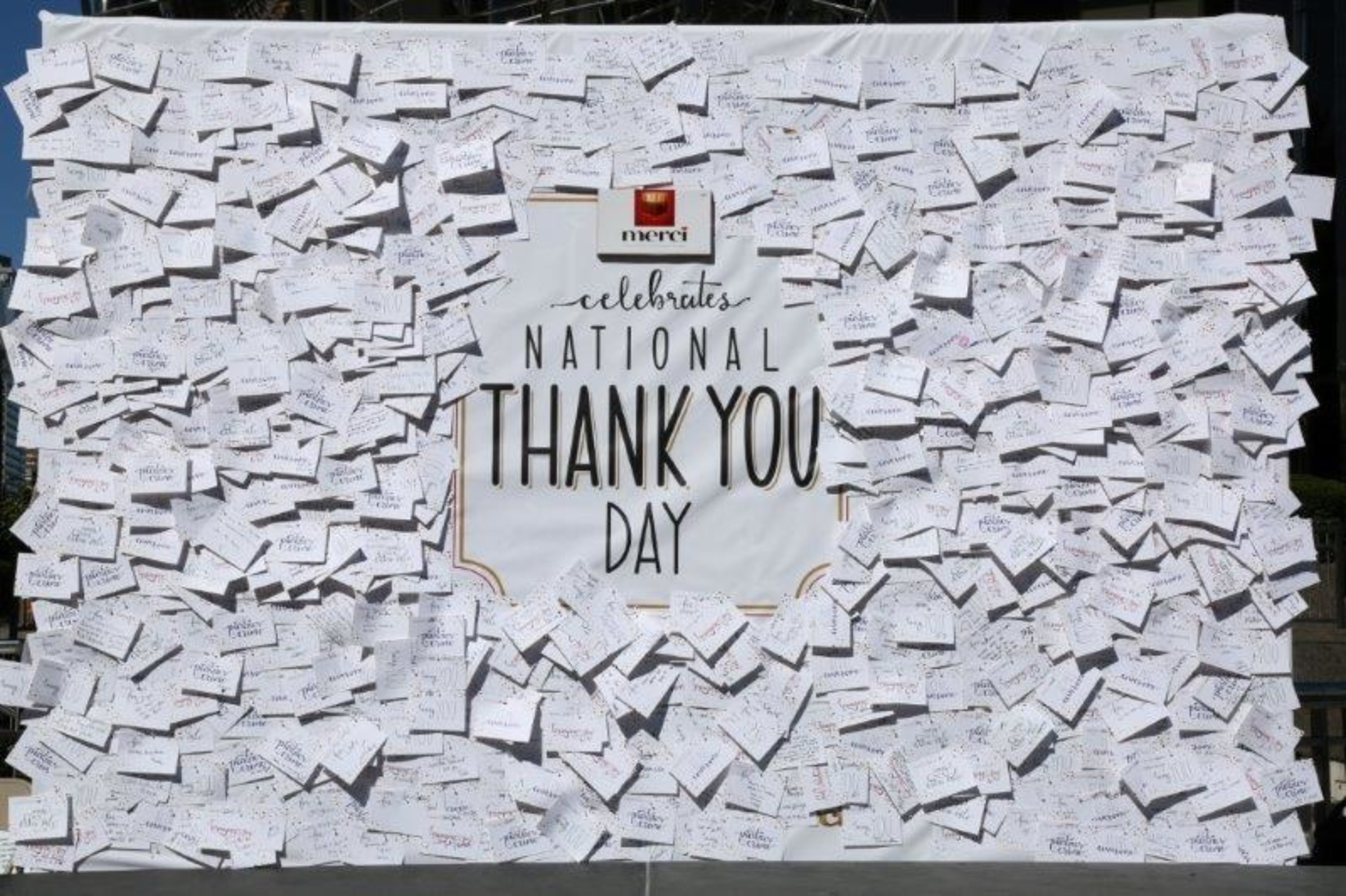 merci Celebrates National Thank You Day in Columbus Circle