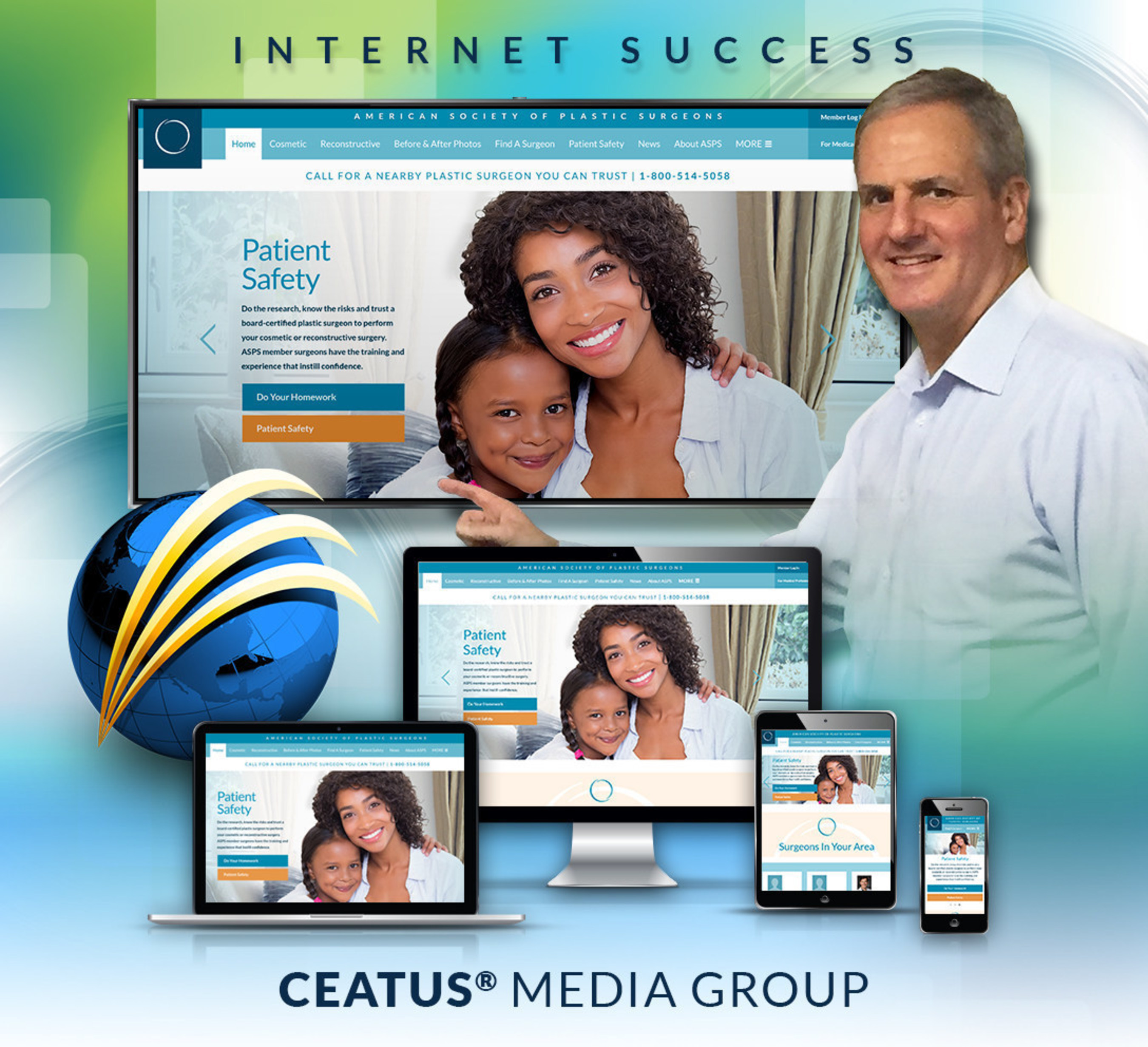 American Society of Plastic Surgeons Chooses Ceatus Media for its New Website Design