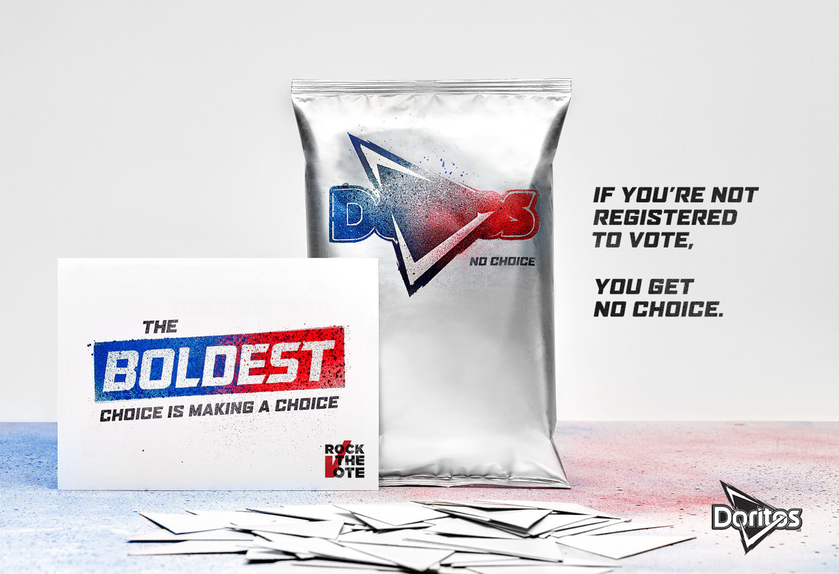 Doritos' Partnership with Rock the Vote and Limited-Edition Bags Rally Millennial Voters - a Rapidly Growing Voting Contingent - to Take a Stand, Make a Choice and Vote
