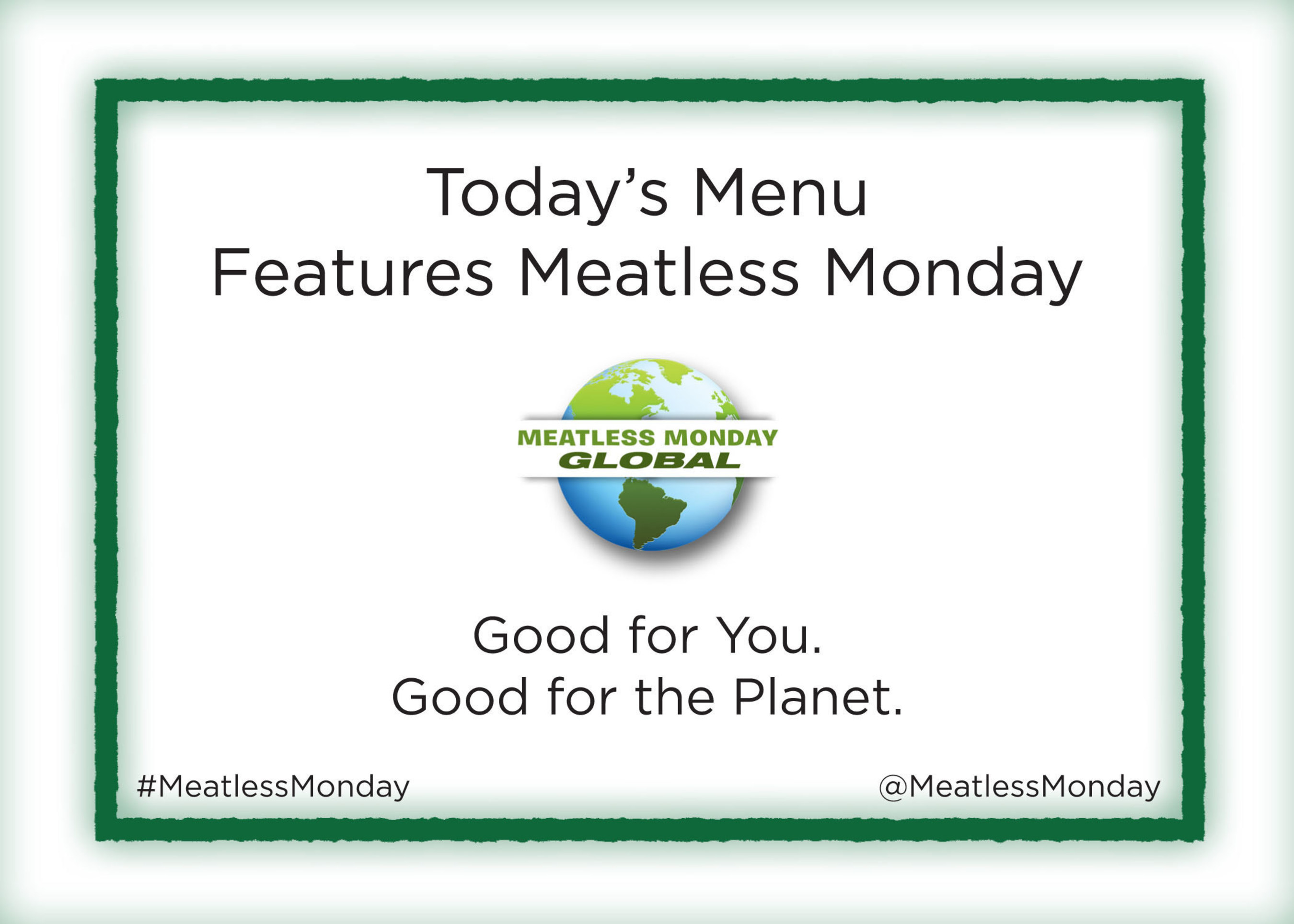 Thought leaders and decision makers will dine on a Meatless Monday menu at the World Health Summit 2016 (WHS) in Berlin, Germany.