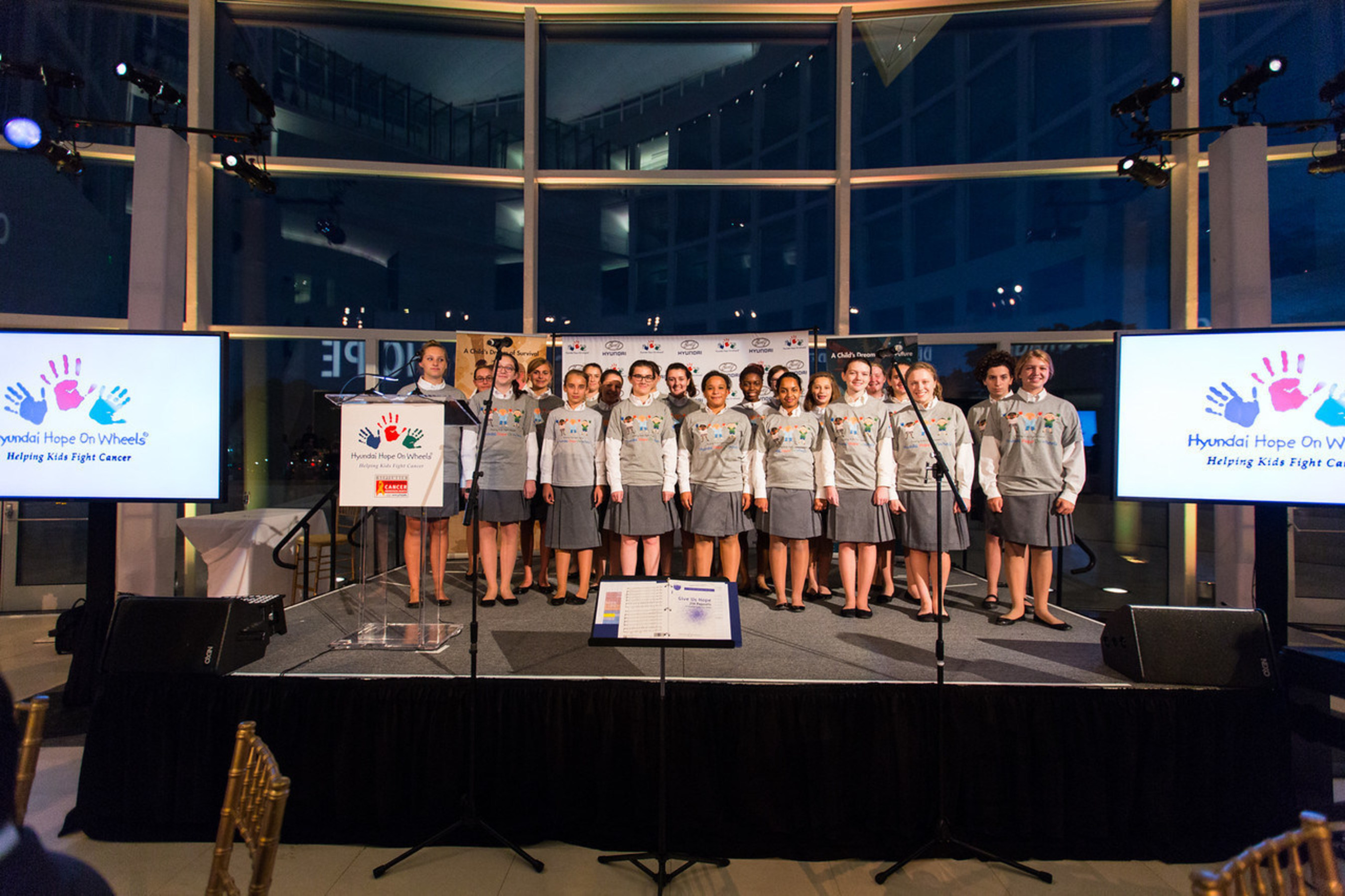 The Children's Chorus of Washington Performs for Celebration of Life Gala Attendees
