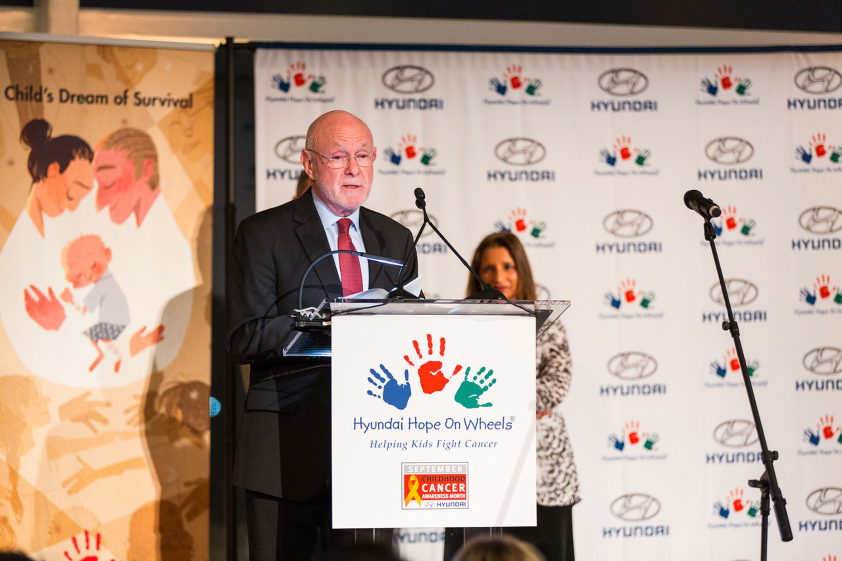 Dr. David Poplack Adresses the Celebration of Life Gala After Receiving the Hyundai Hope On Wheels Hero of Hope Lifetime Achievement Award for Pediatric Cancer Research