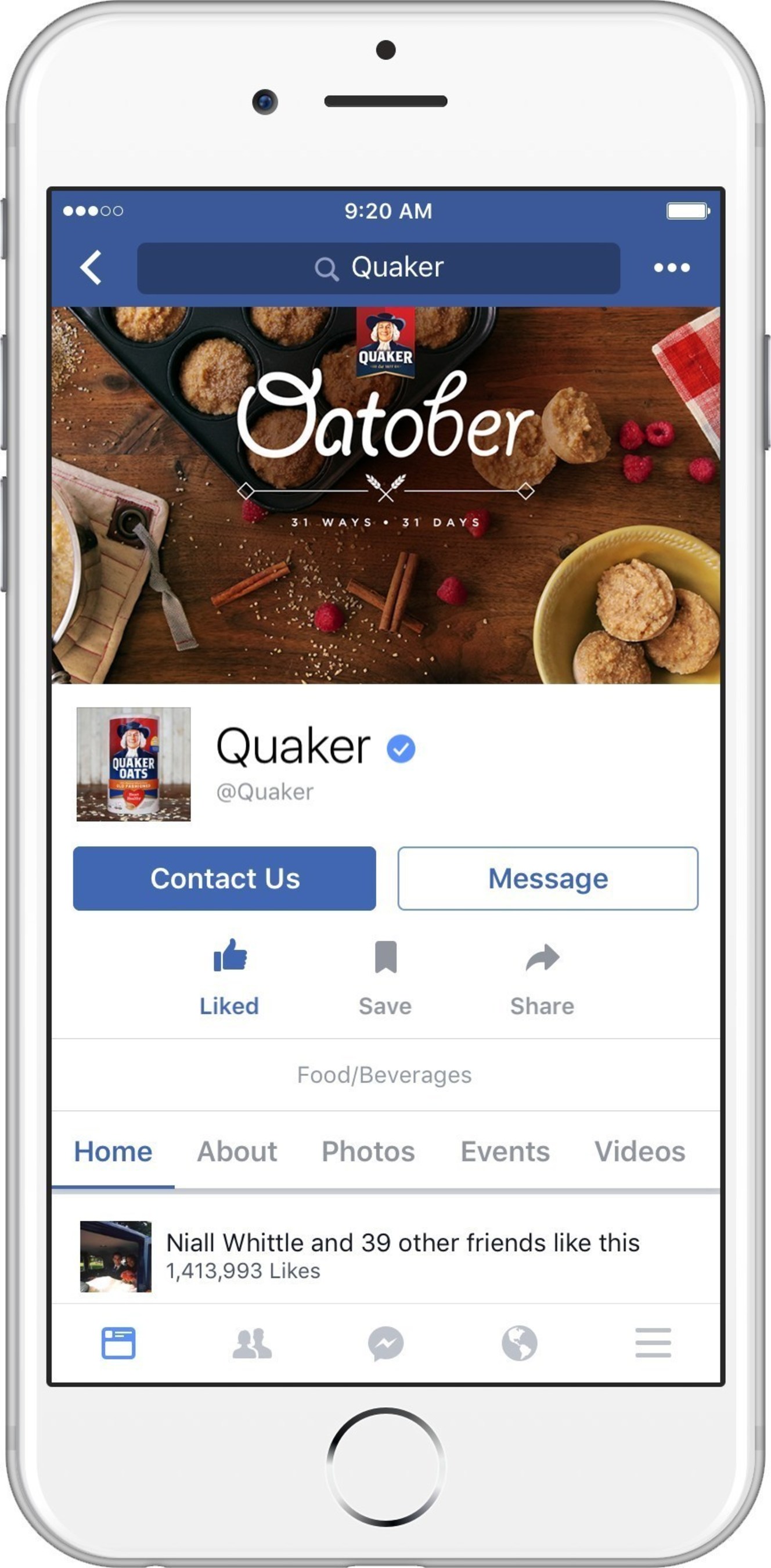 With oatmeal season officially underway, The Quaker Oats Company, a subsidiary of PepsiCo, Inc., is launching a campaign, aptly called 'Oatober,' to celebrate the goodness and versatility of oats.