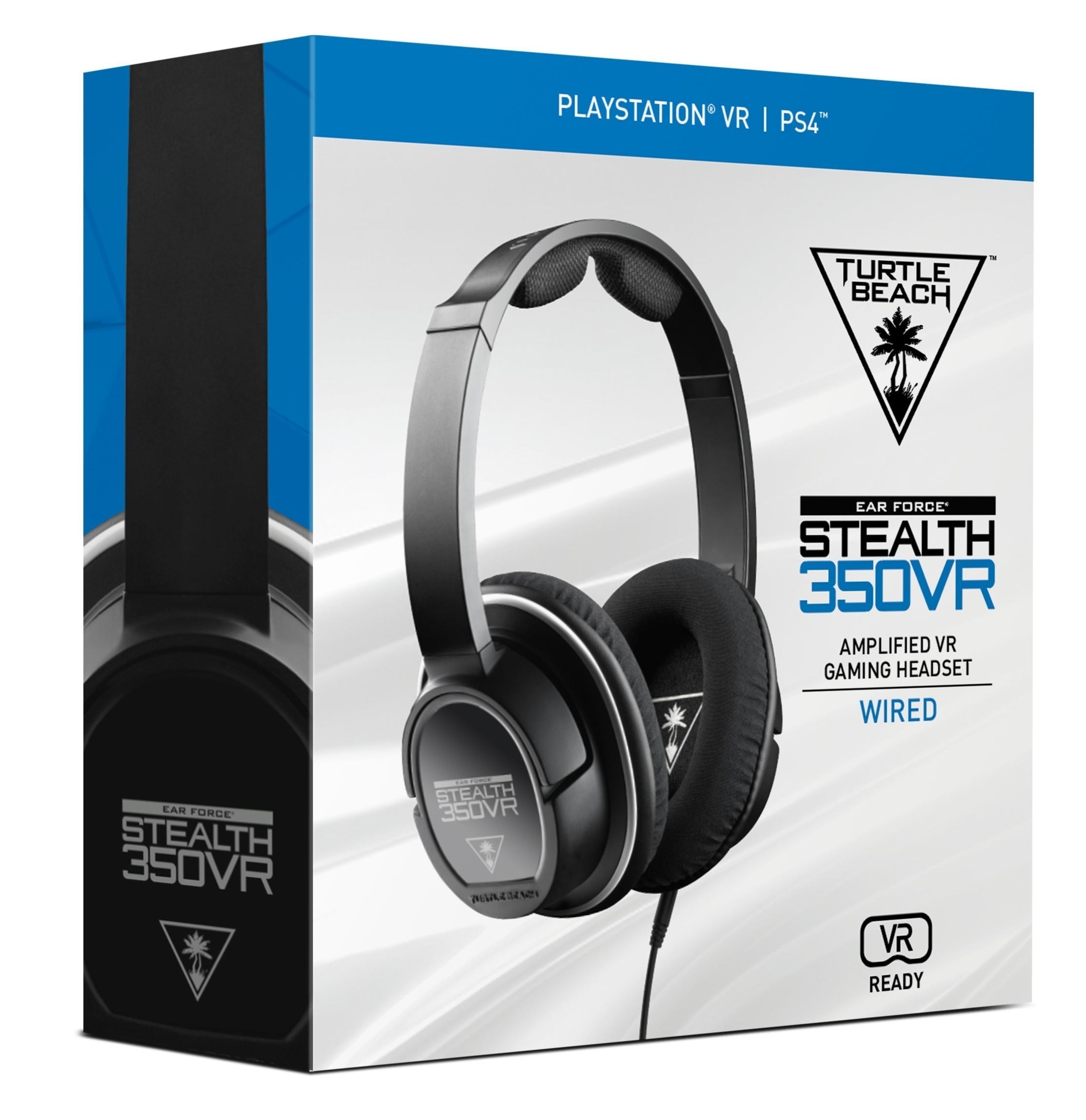 Turtle Beach's all-new STEALTH 350VR headset elevates VR gaming audio from good to amazing, with battery-powered amplification, Bass Boost, 3D surround sound, and a lightweight and comfortable "built for VR" design. Available at participating retailers nationwide for a MSRP of $79.95.