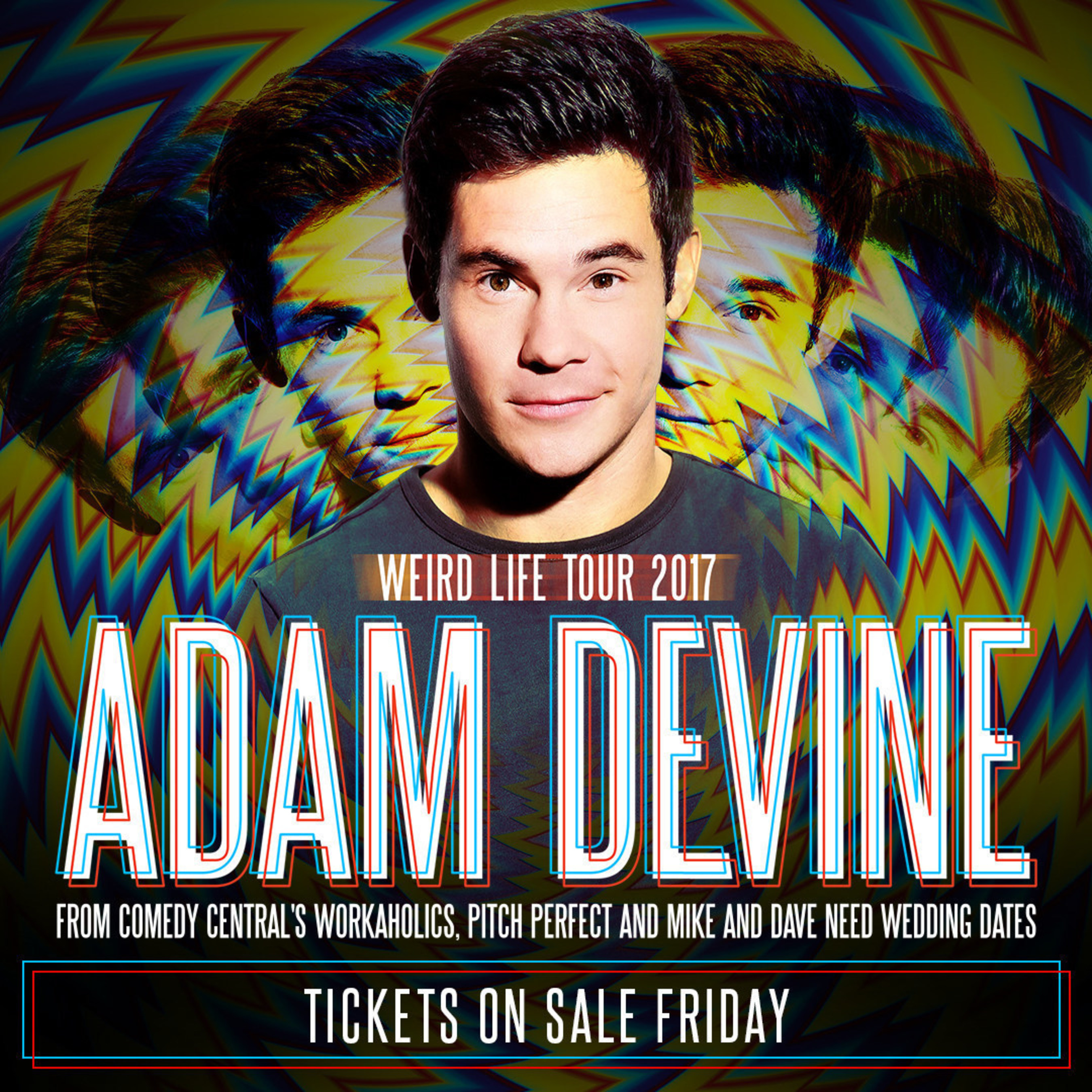 Comedian Adam Devine Set To Embark On "Weird Life Tour 2017"