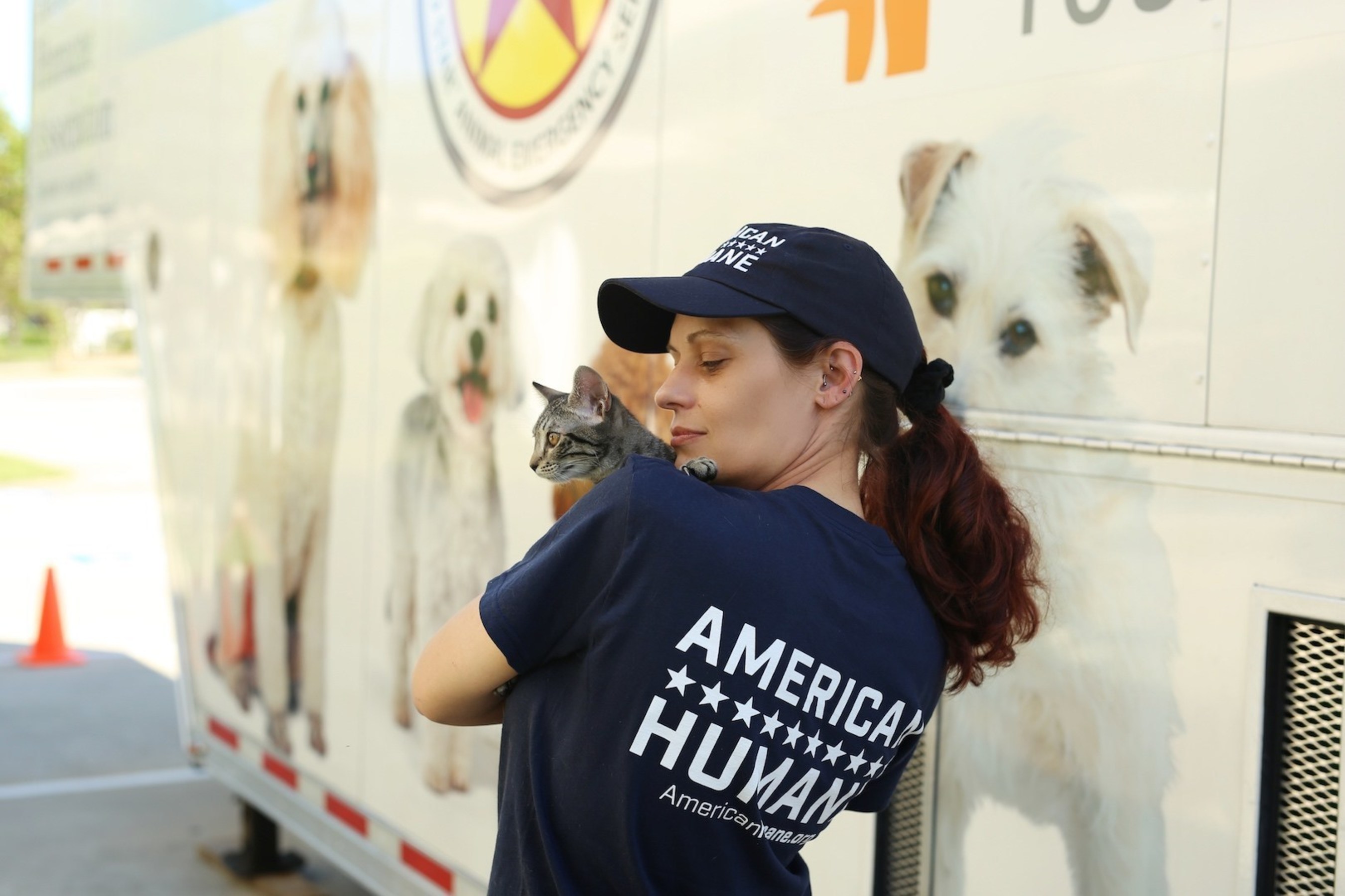 American Humane's legendary animal rescue team has set up a major emergency aid and reunification center for pets caught in the devastation of Hurricane Matthew.
