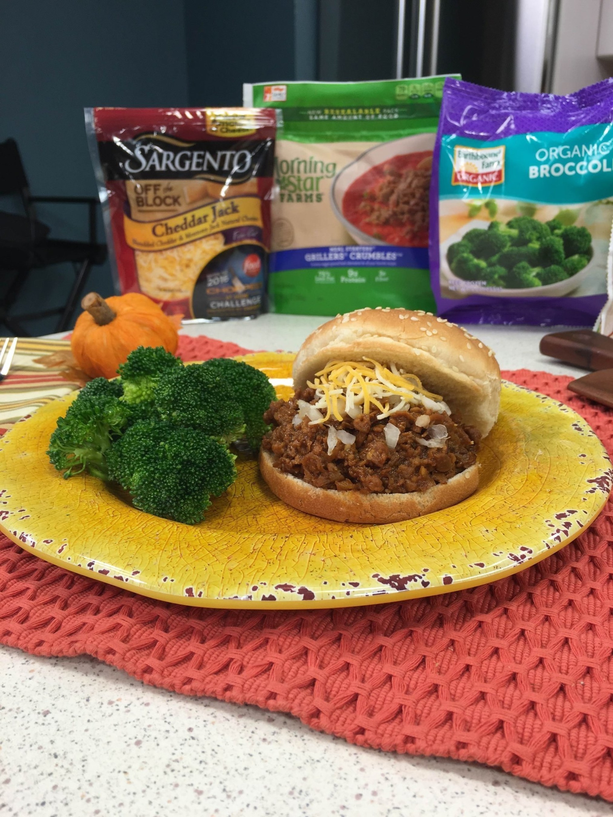 Your family will love these tasty, healthy Vegetarian Sloppy Joes, made with delicious ingredients from the frozen and refrigerated aisles of your local grocery store.