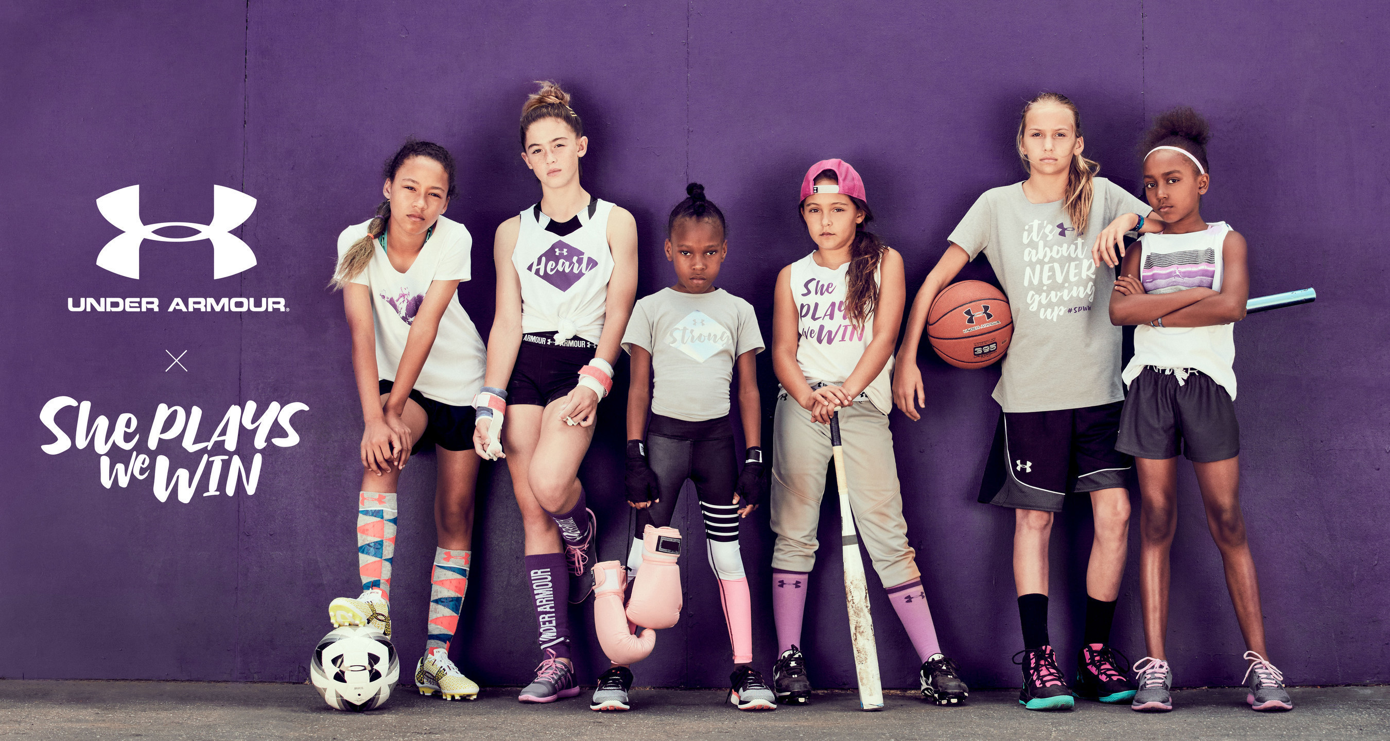 Under Armour Announces Partnership With "She Plays We Win" Initiative To Promote Young Girls In Sport