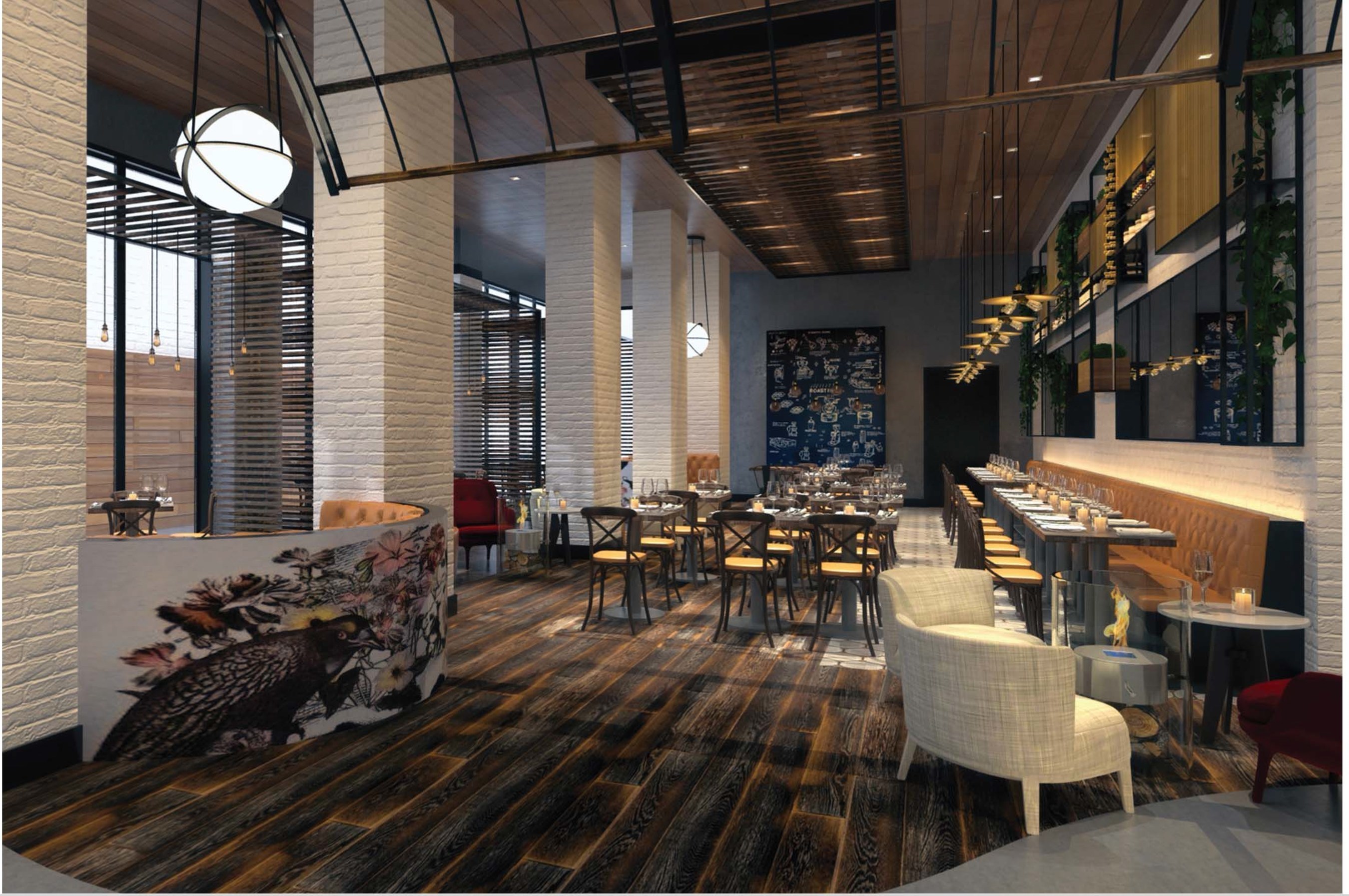 Rendering of Magnolia Restaurant, which will join the Addison Hospitality Group portfolio when it opens in December 2016
