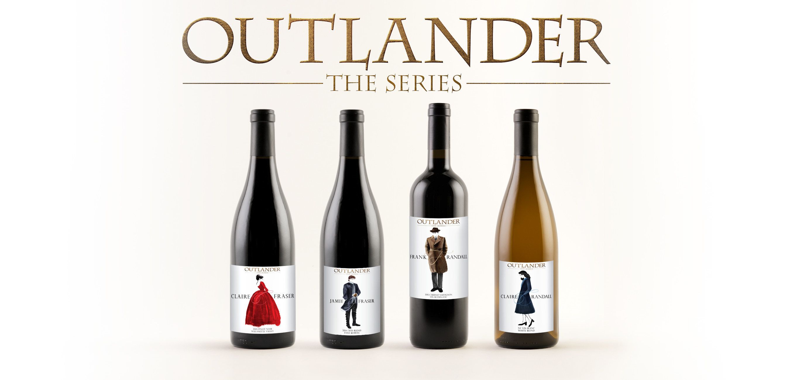 Outlander Character Wine Charms by Toy Vault 