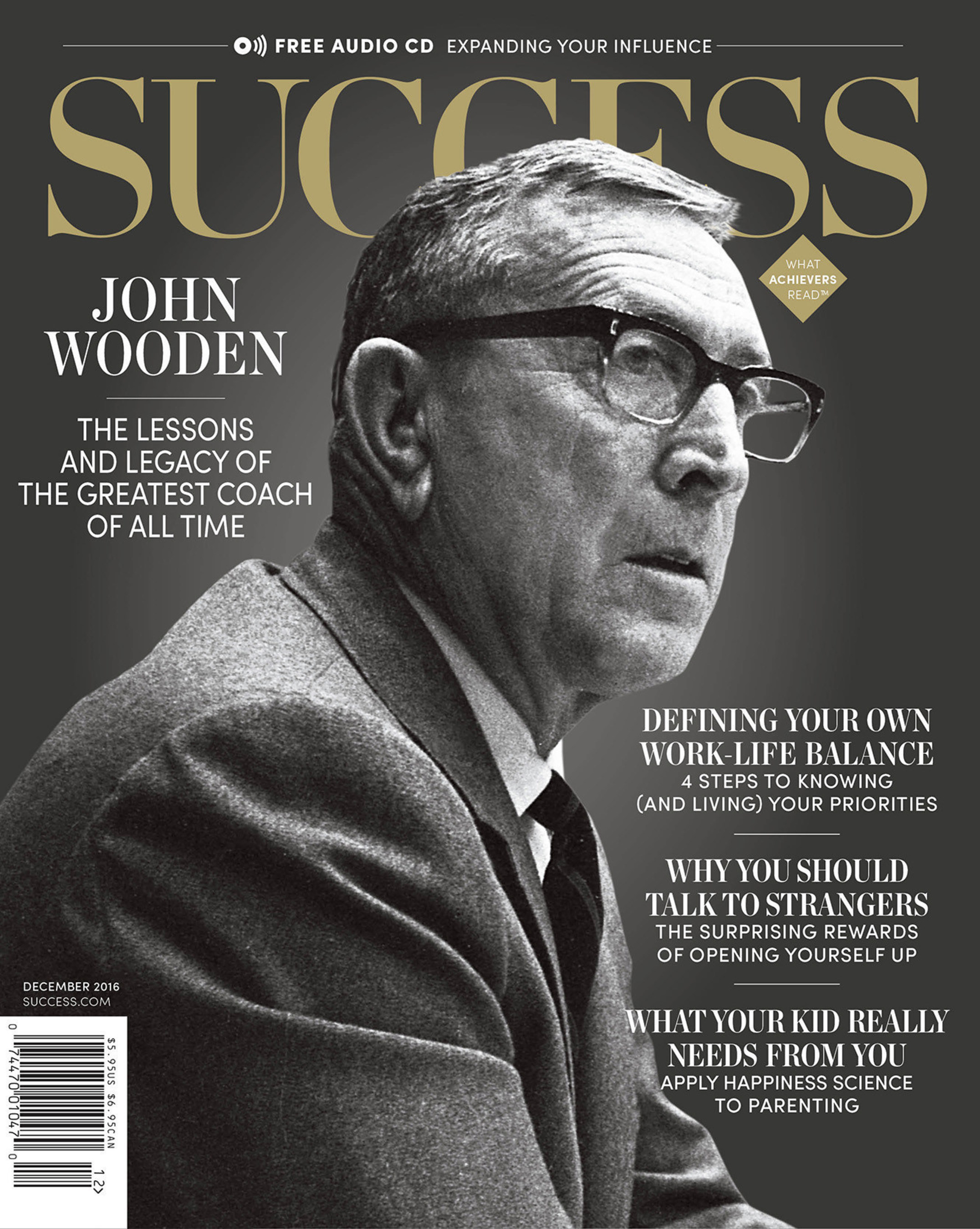 Coach Wooden has impacted the lives of thousands of people--athletes, coaches, entertainers and business people alike. SUCCESS explores how the greatest coach of all time's philosophies still influence people to this day.