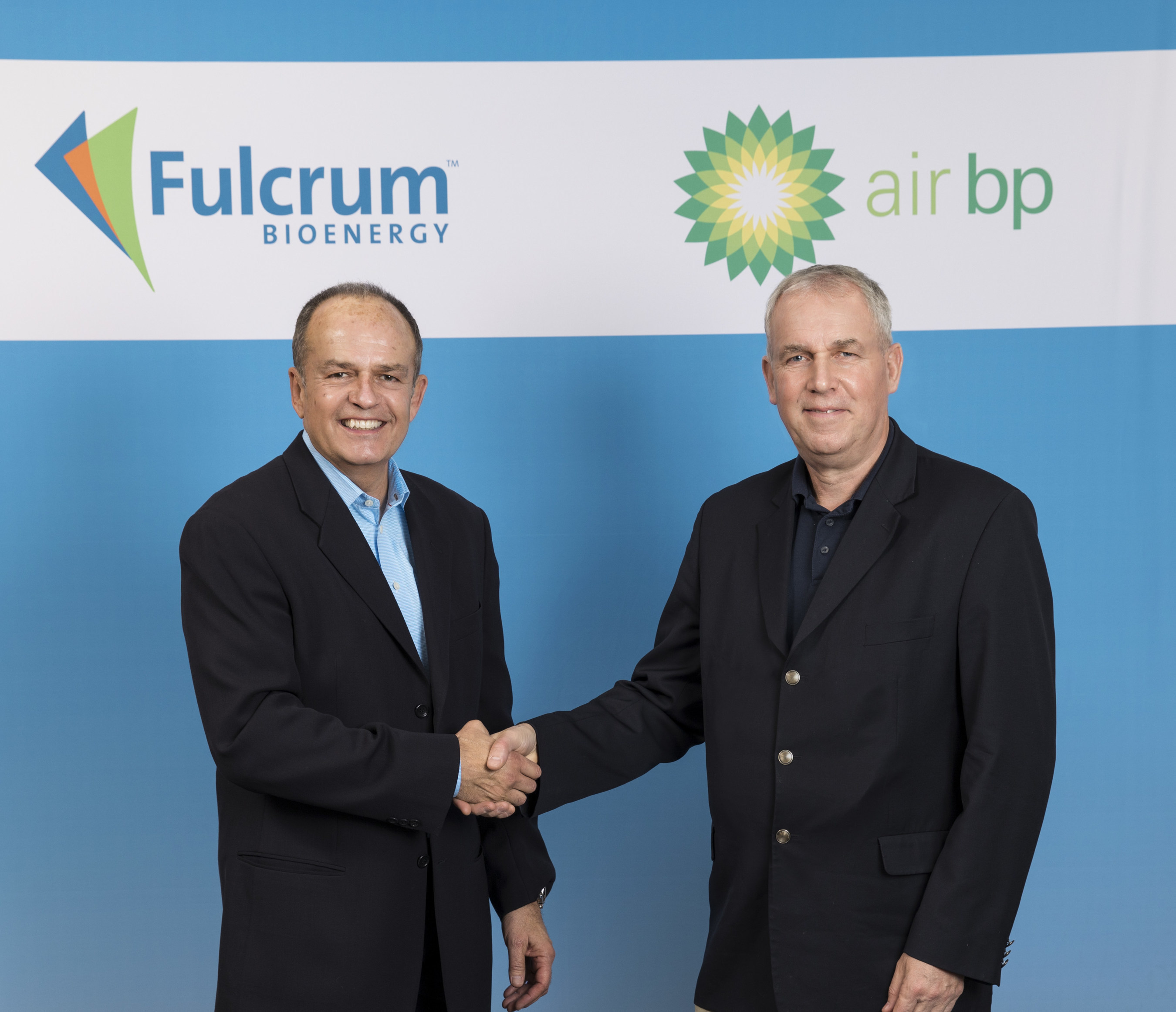 Jim Macias, Fulcrum BioEnergy President and CEO and David Gilmour, BP Vice President - Technology, Commercialization and Ventures announcing the new strategic partnership.